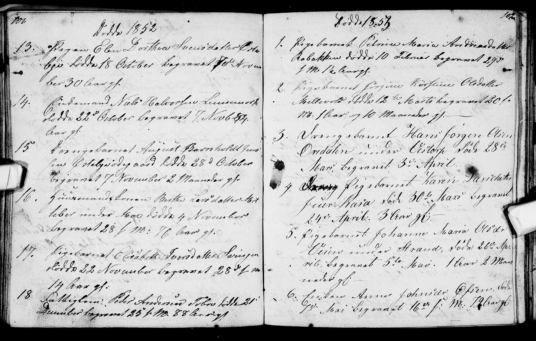 Berg prestekontor Kirkebøker, AV/SAO-A-10902/G/Gc/L0001: Parish register (copy) no. III 1, 1844-1855, p. 101-102