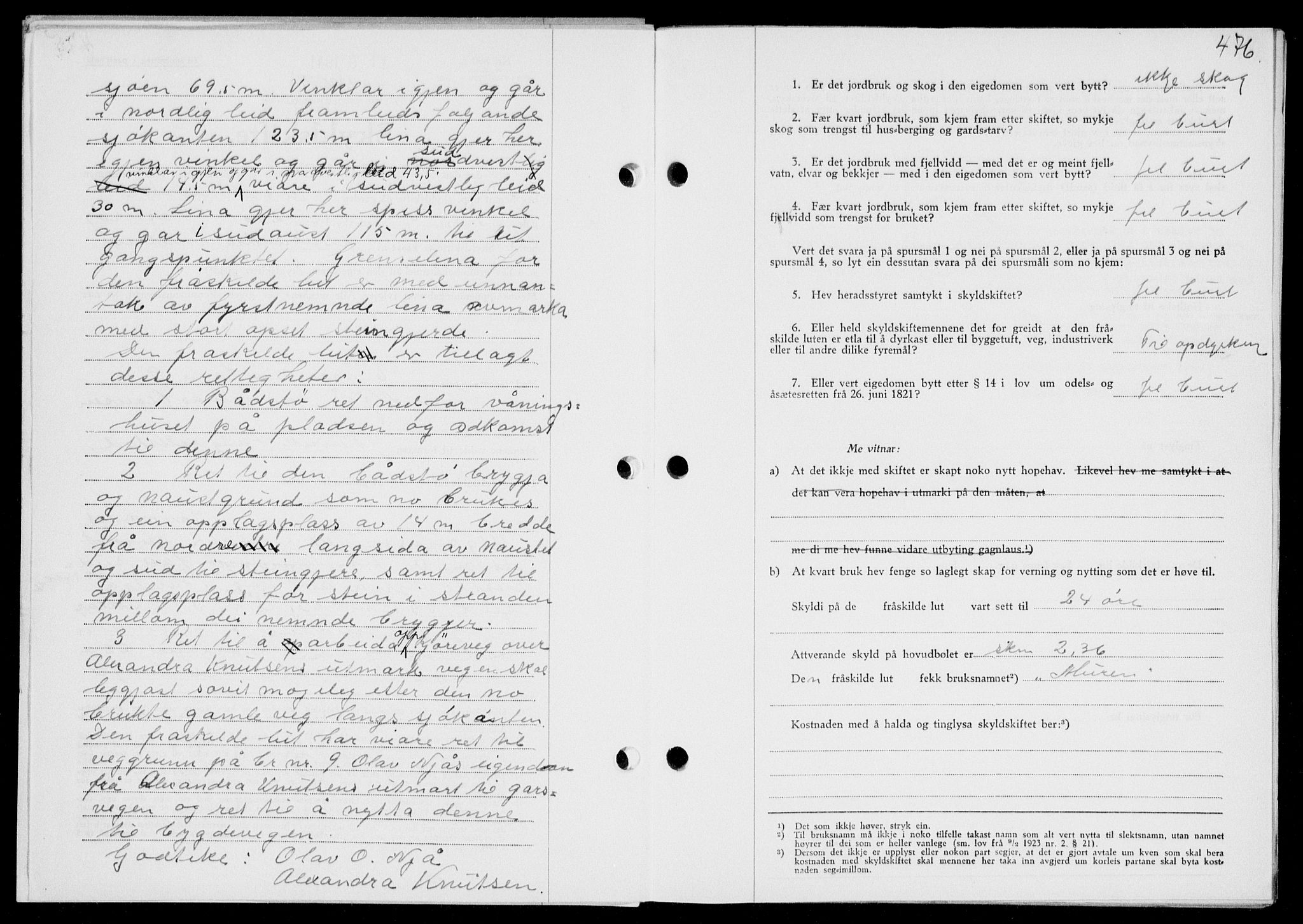 Ryfylke tingrett, SAST/A-100055/001/II/IIB/L0085: Mortgage book no. 64, 1941-1941, Diary no: : 1226/1941