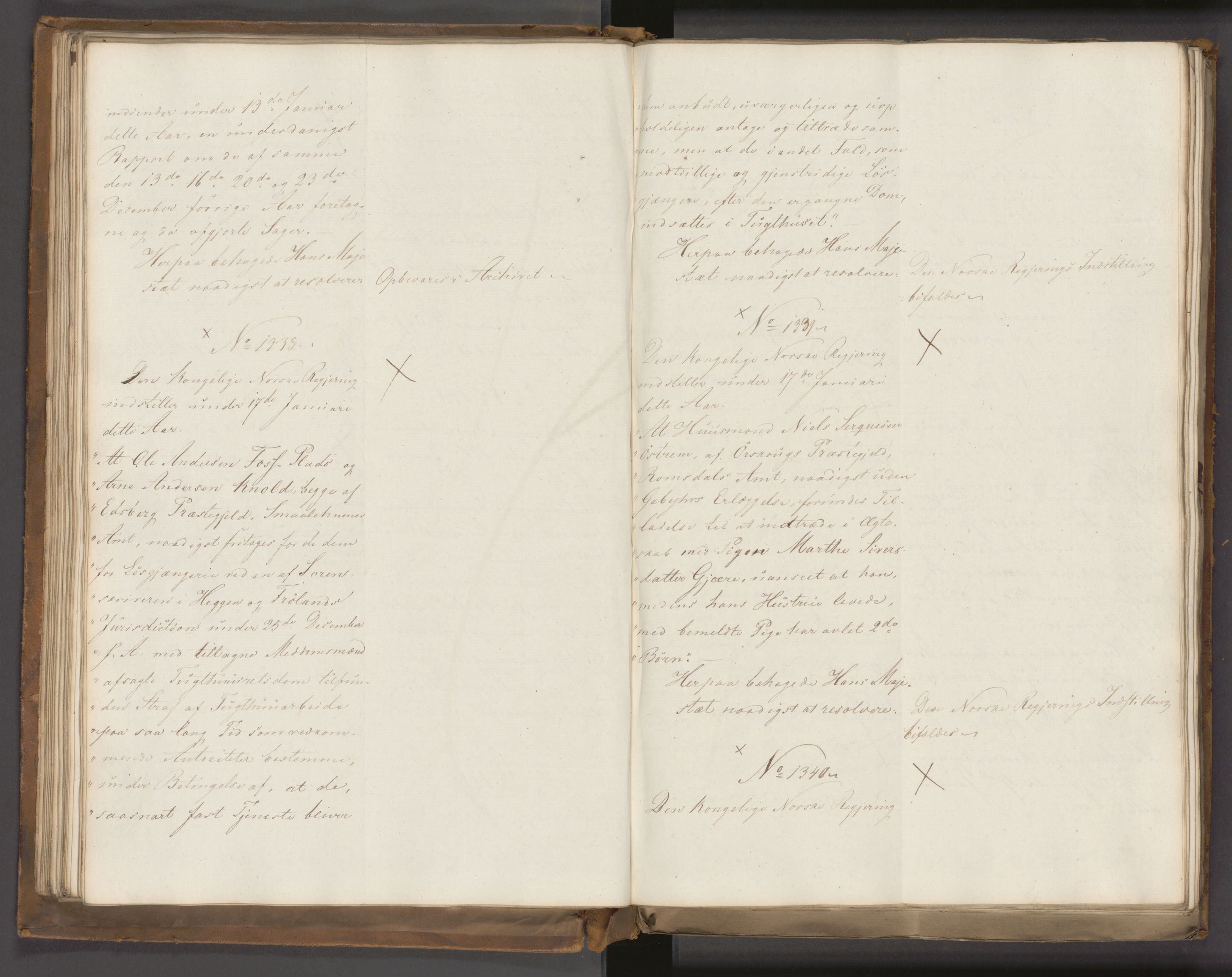Statsrådssekretariatet, AV/RA-S-1001/A/Ab/L0022: Kgl. res. nr. 1210-1721, 1. halvår, 1826