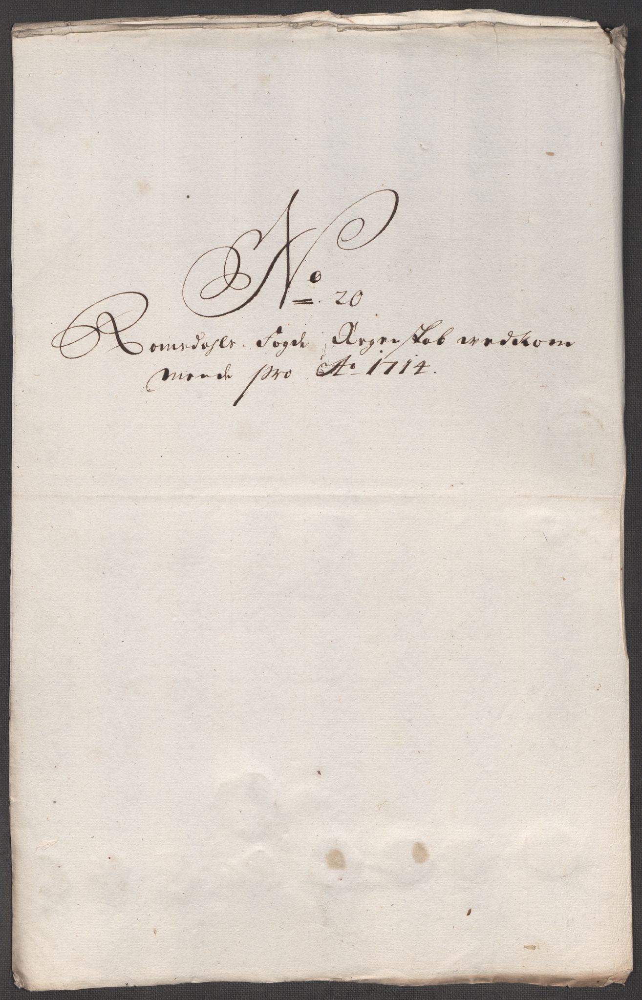 Rentekammeret inntil 1814, Reviderte regnskaper, Fogderegnskap, AV/RA-EA-4092/R55/L3662: Fogderegnskap Romsdal, 1713-1714, p. 427