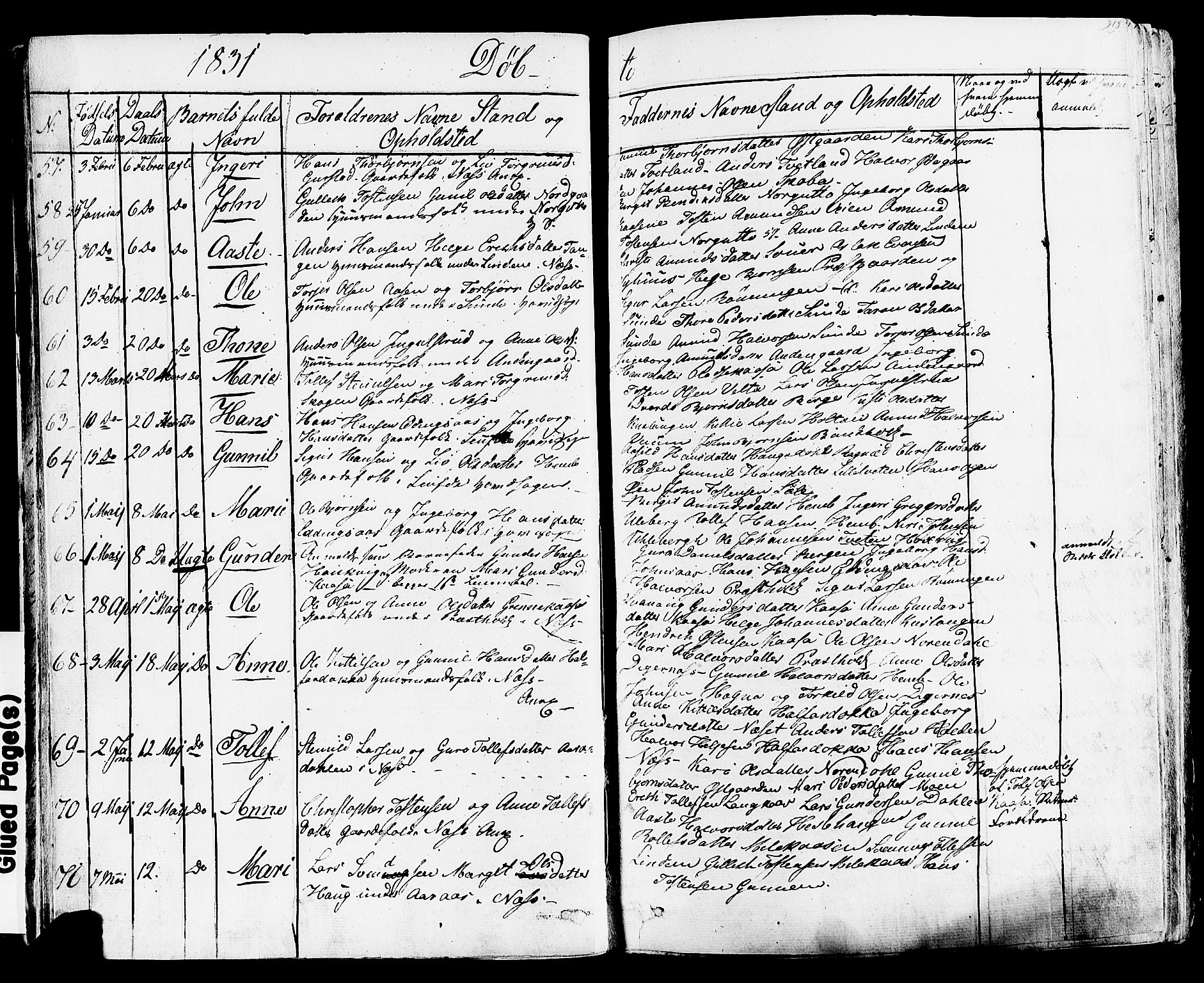 Sauherad kirkebøker, AV/SAKO-A-298/F/Fa/L0006: Parish register (official) no. I 6, 1827-1850, p. 29