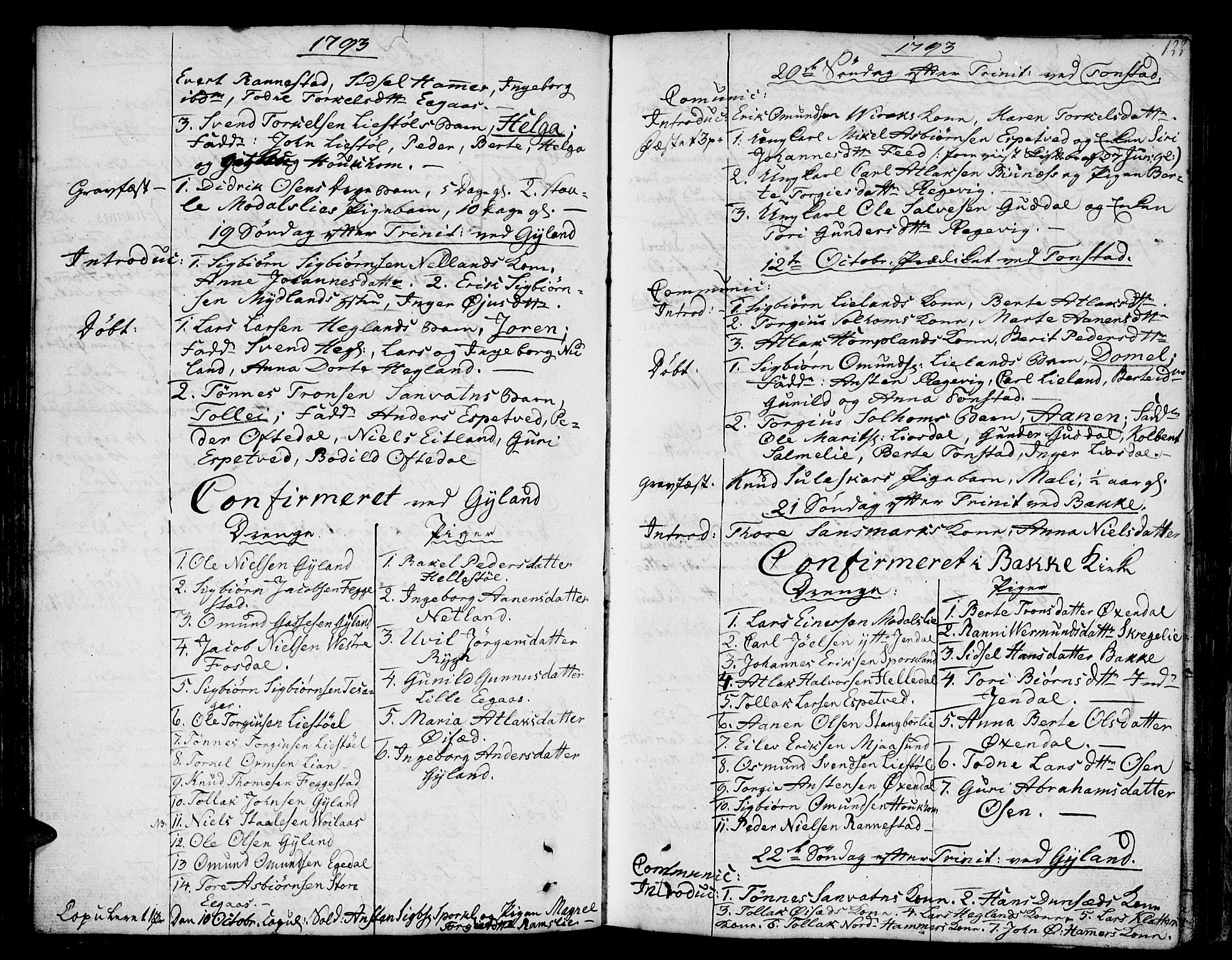 Bakke sokneprestkontor, AV/SAK-1111-0002/F/Fa/Faa/L0002: Parish register (official) no. A 2, 1780-1816, p. 122