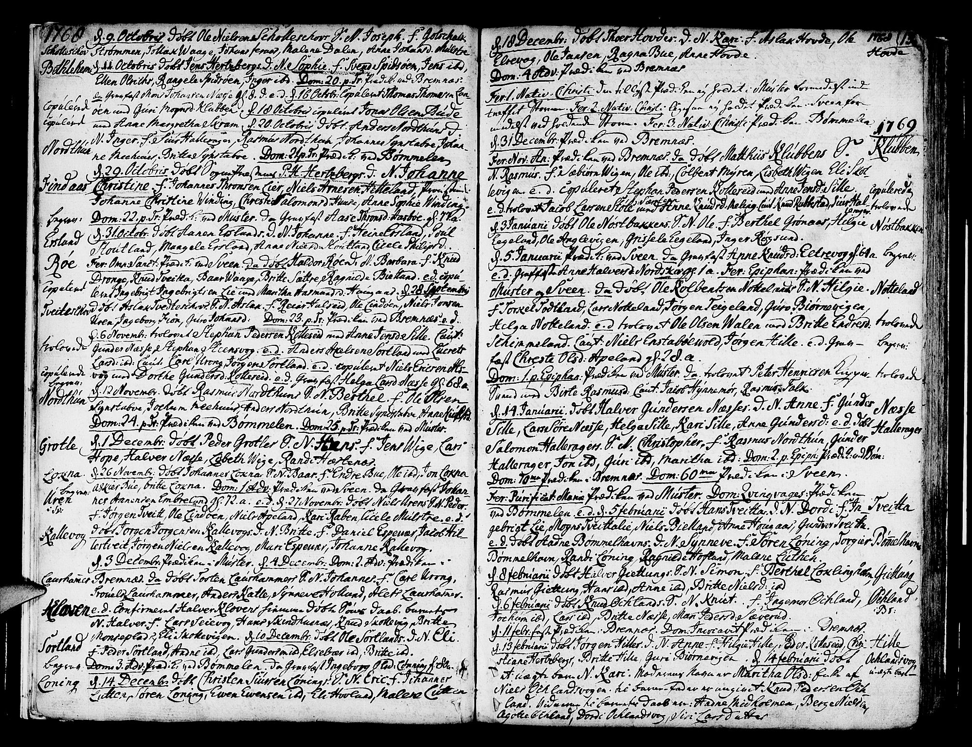 Finnås sokneprestembete, AV/SAB-A-99925/H/Ha/Haa/Haaa/L0003: Parish register (official) no. A 3, 1765-1803, p. 13