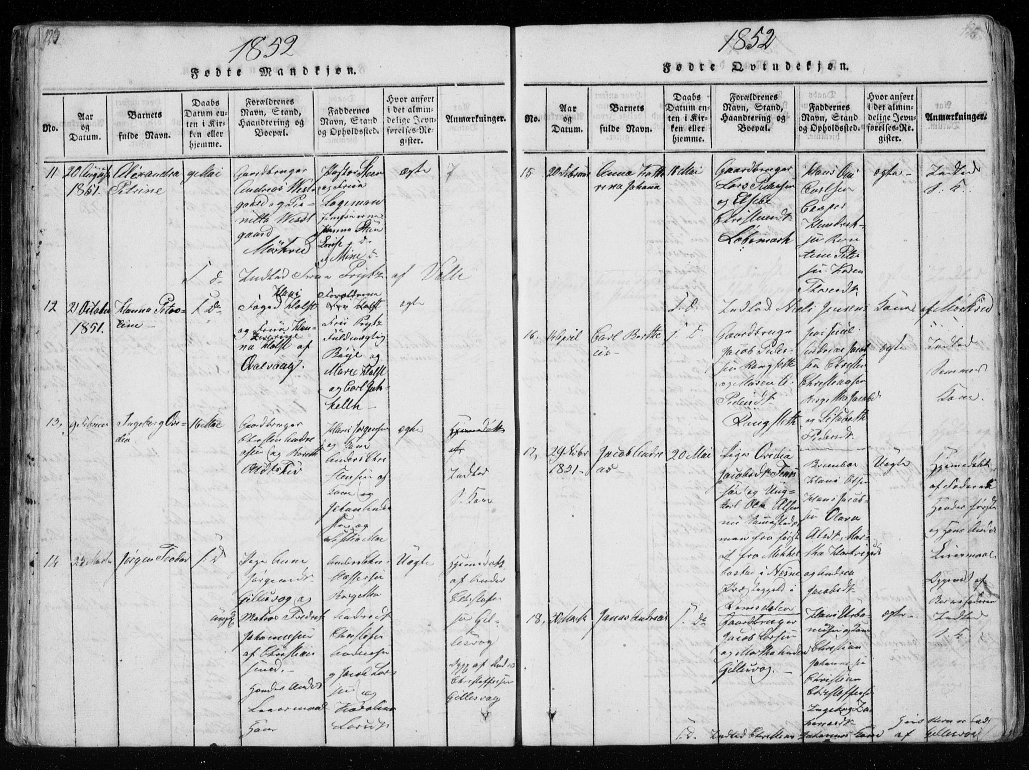 Ministerialprotokoller, klokkerbøker og fødselsregistre - Nordland, AV/SAT-A-1459/801/L0026: Parish register (copy) no. 801C01, 1820-1855, p. 124-125