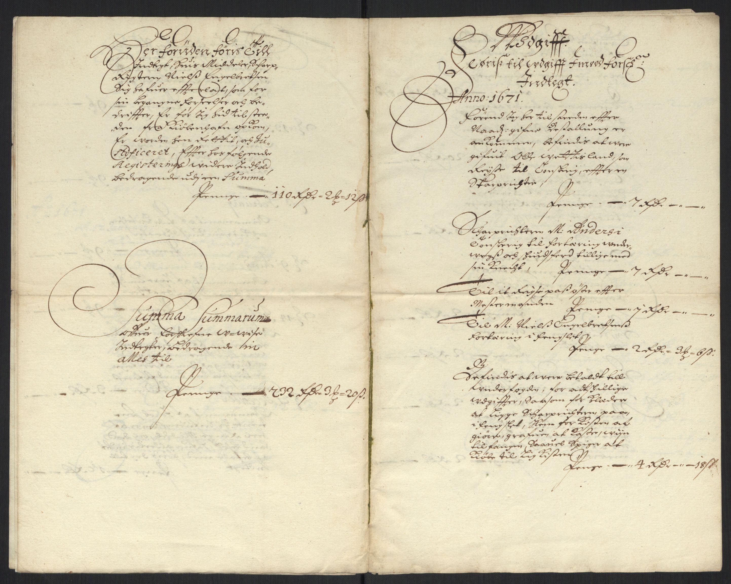 Rentekammeret inntil 1814, Reviderte regnskaper, Byregnskaper, RA/EA-4066/R/Rm/L0284: [M17] Sikt og sakefall, 1658-1680, p. 56