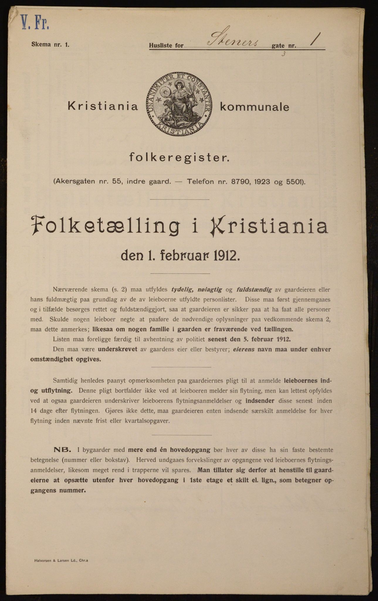 OBA, Municipal Census 1912 for Kristiania, 1912, p. 101521