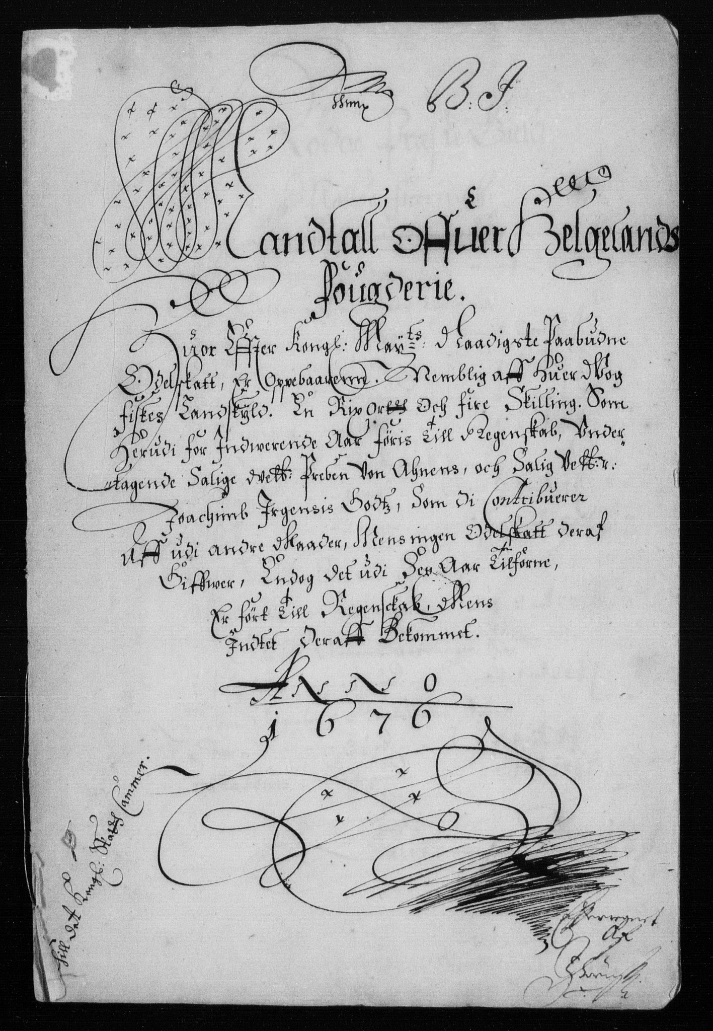 Rentekammeret inntil 1814, Reviderte regnskaper, Stiftamtstueregnskaper, Trondheim stiftamt og Nordland amt, AV/RA-EA-6044/R/Rh/L0006: Nordland amt, 1670-1676