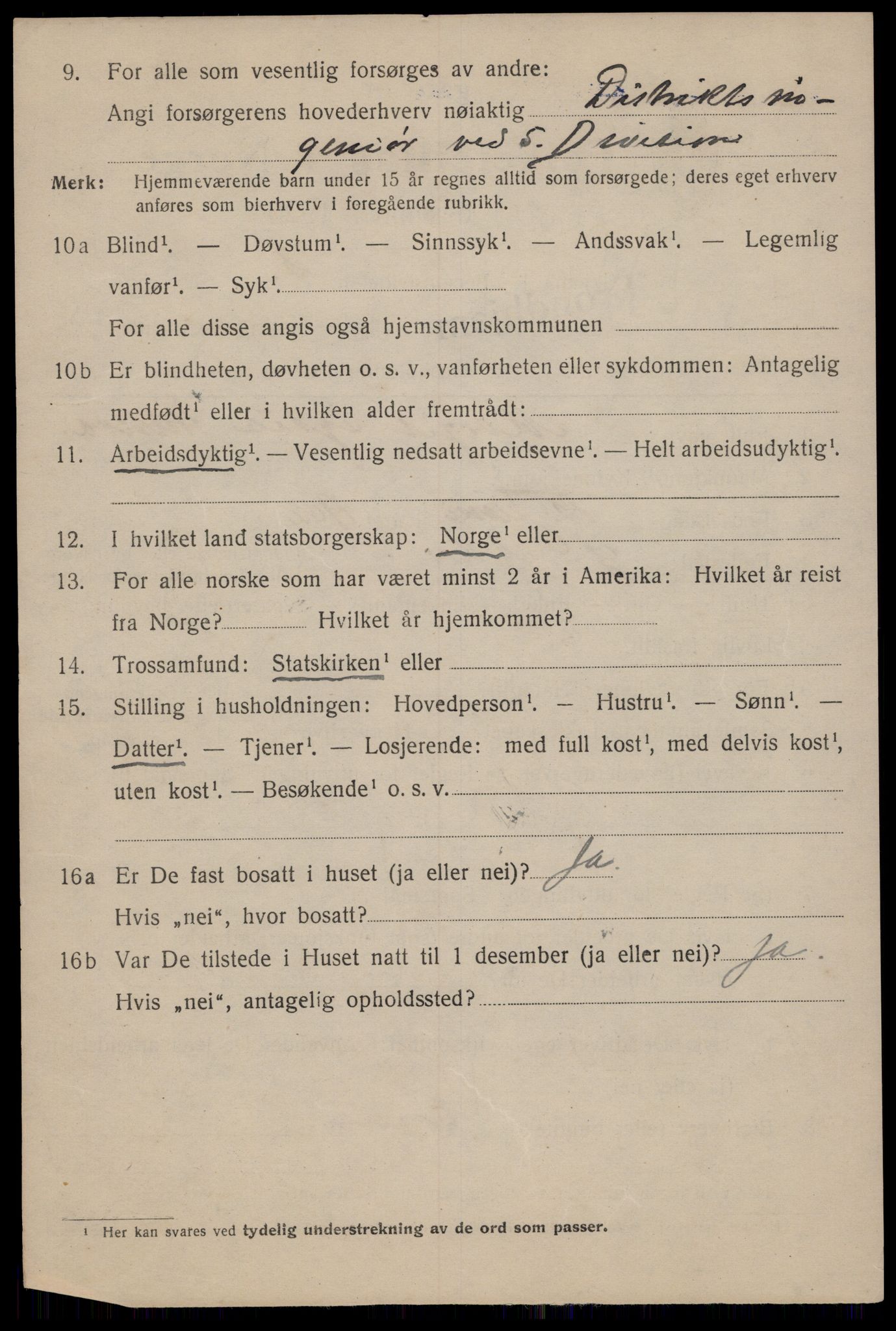 SAT, 1920 census for Trondheim, 1920, p. 67029