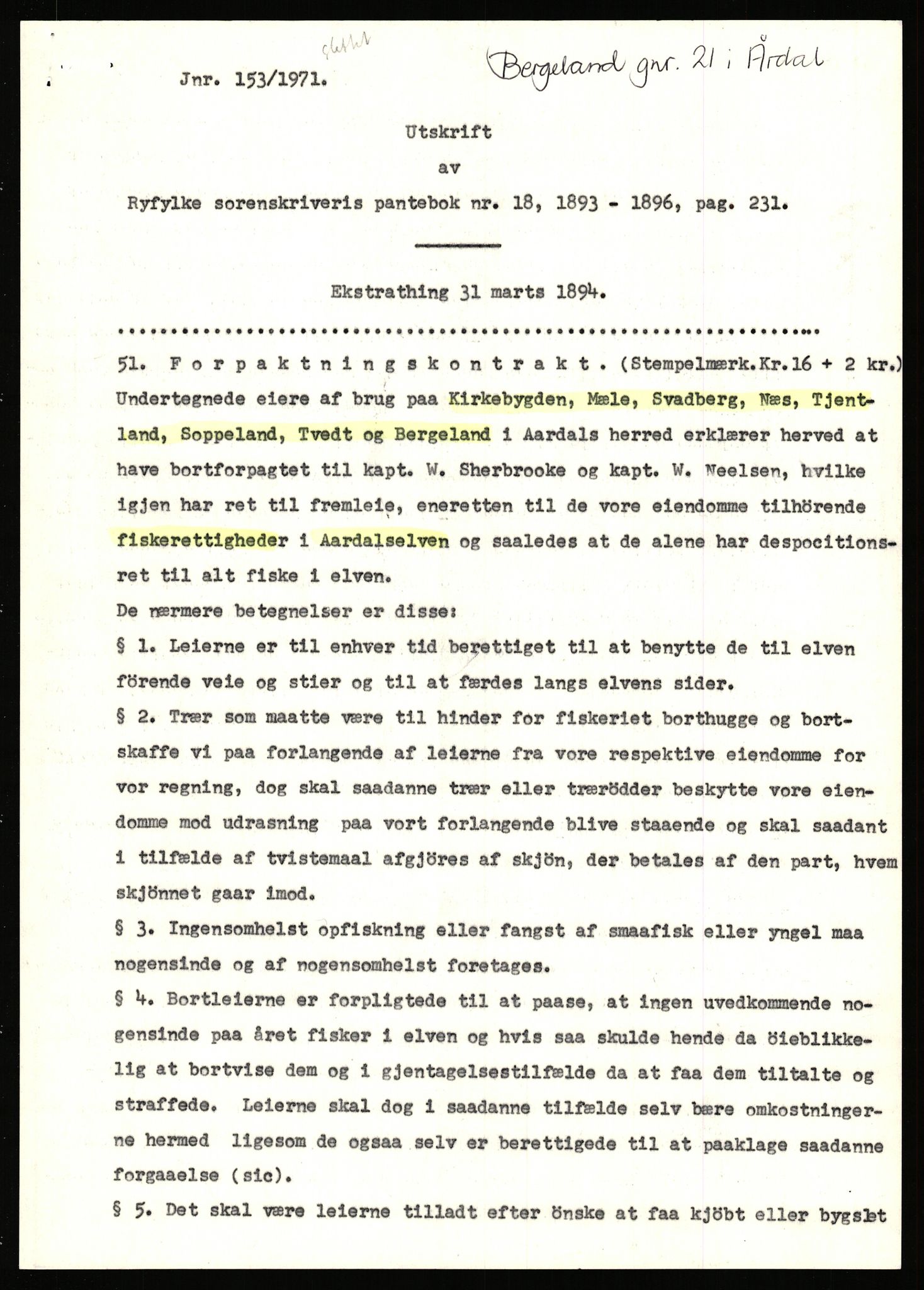 Statsarkivet i Stavanger, AV/SAST-A-101971/03/Y/Yj/L0007: Avskrifter sortert etter gårdsnavn: Berekvam - Birkeland, 1750-1930, p. 272