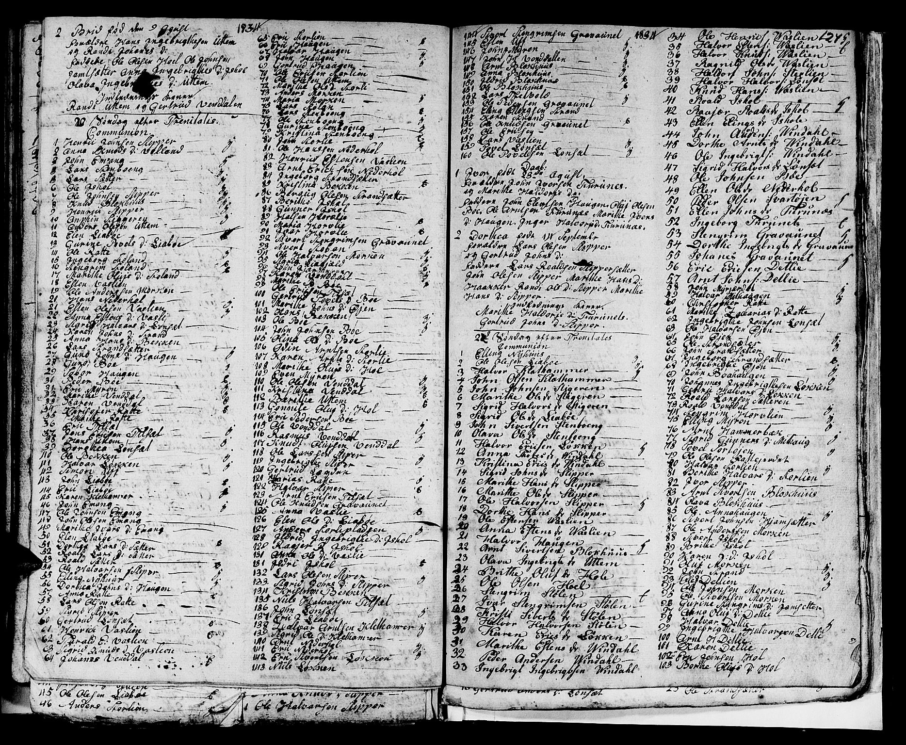 Ministerialprotokoller, klokkerbøker og fødselsregistre - Sør-Trøndelag, SAT/A-1456/679/L0921: Parish register (copy) no. 679C01, 1792-1840, p. 124