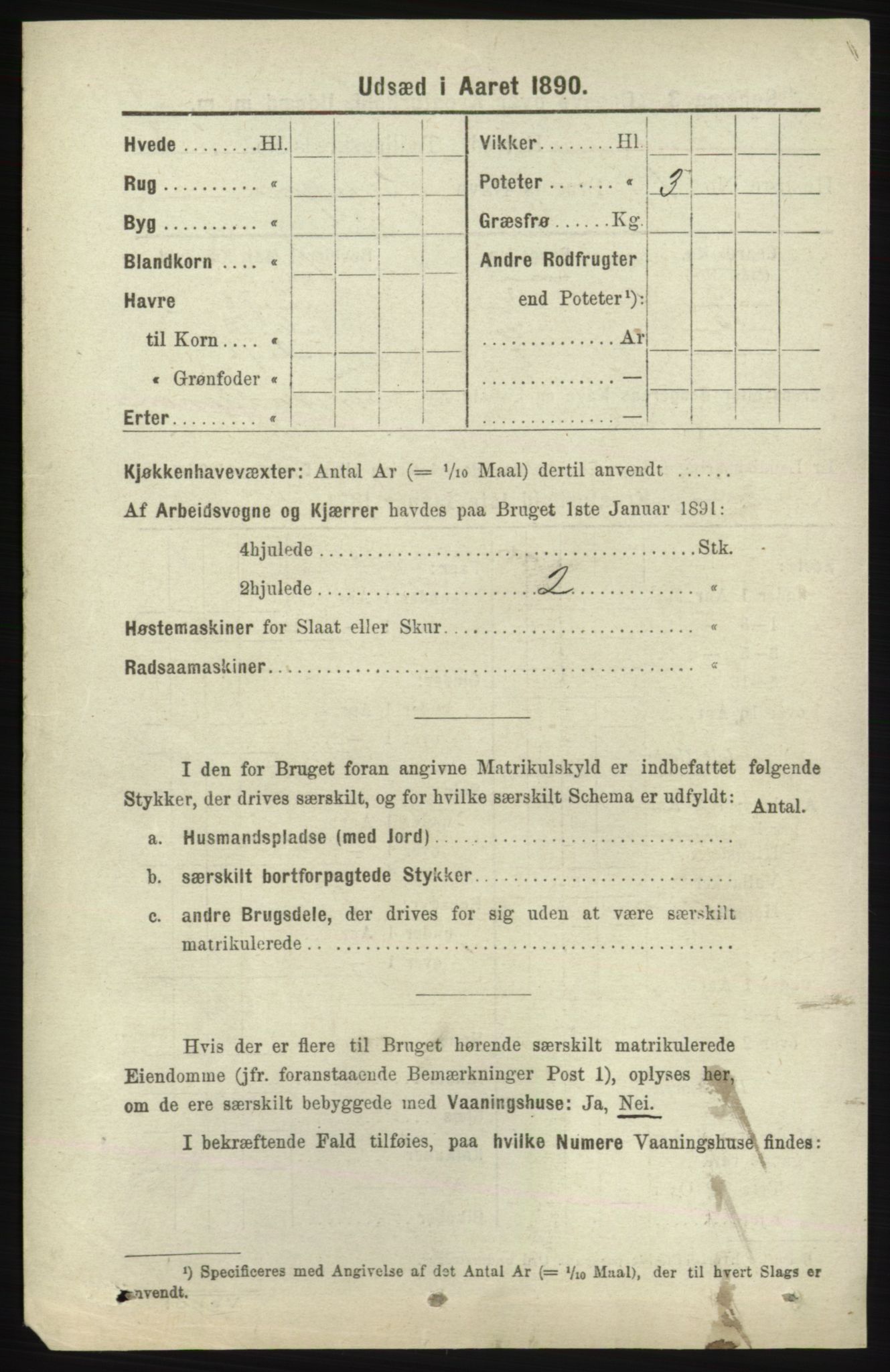 RA, 1891 census for 1041 Vanse, 1891, p. 8240