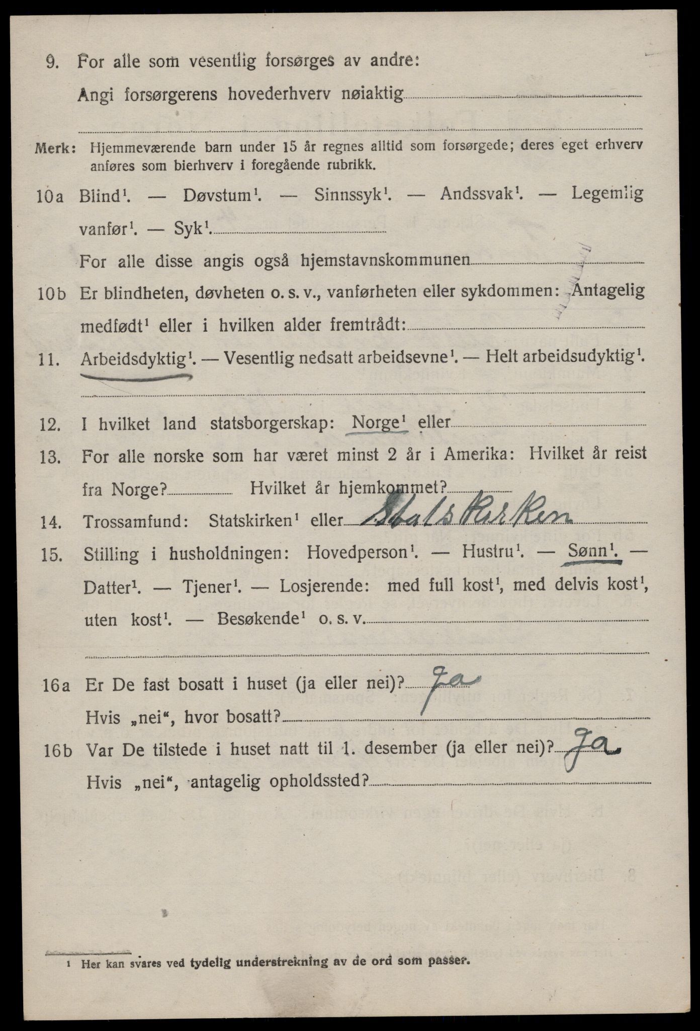 SAKO, 1920 census for Tinn, 1920, p. 2741