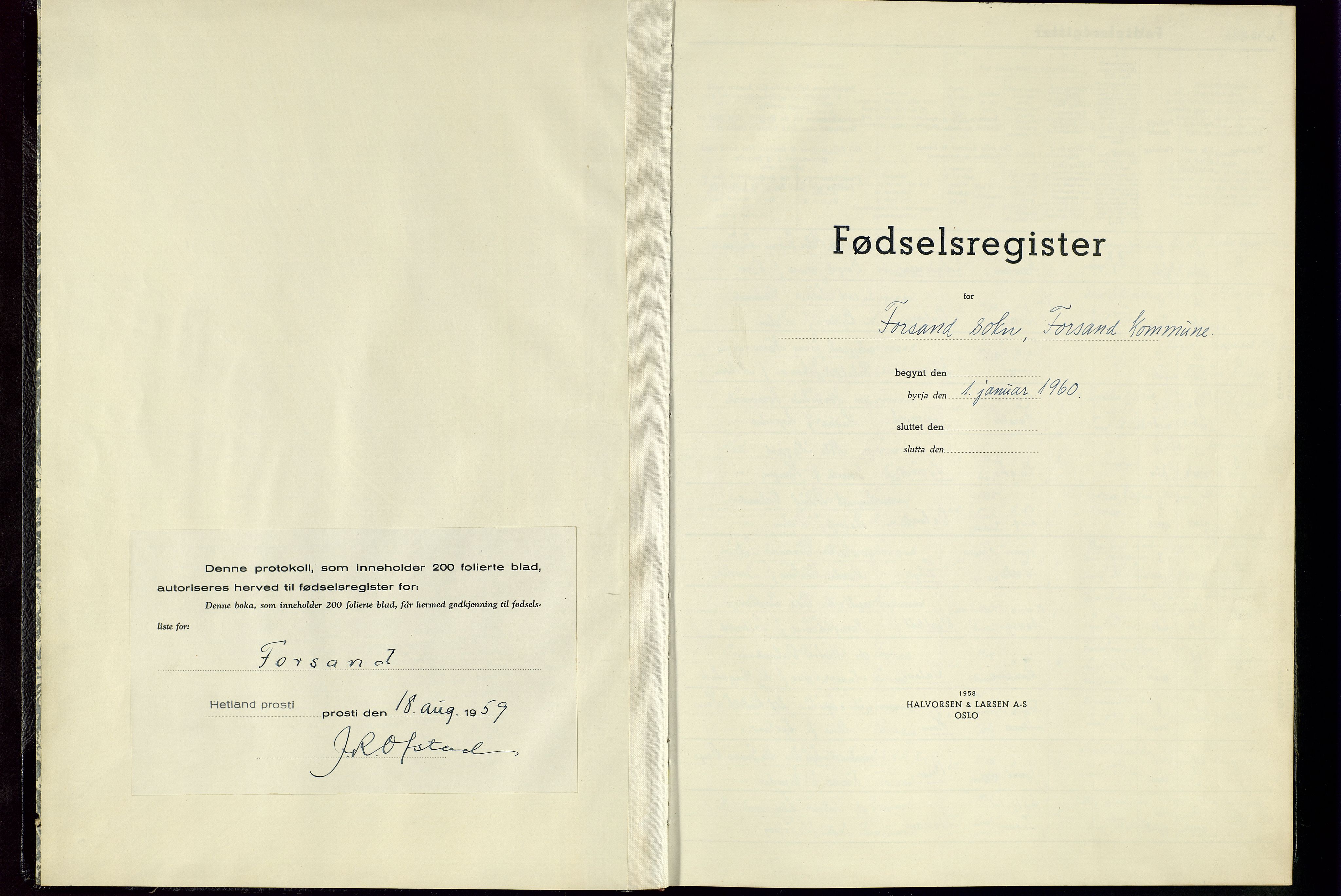 Høgsfjord sokneprestkontor, SAST/A-101624/I/Id/L0003: Birth register no. 3, 1960-1982