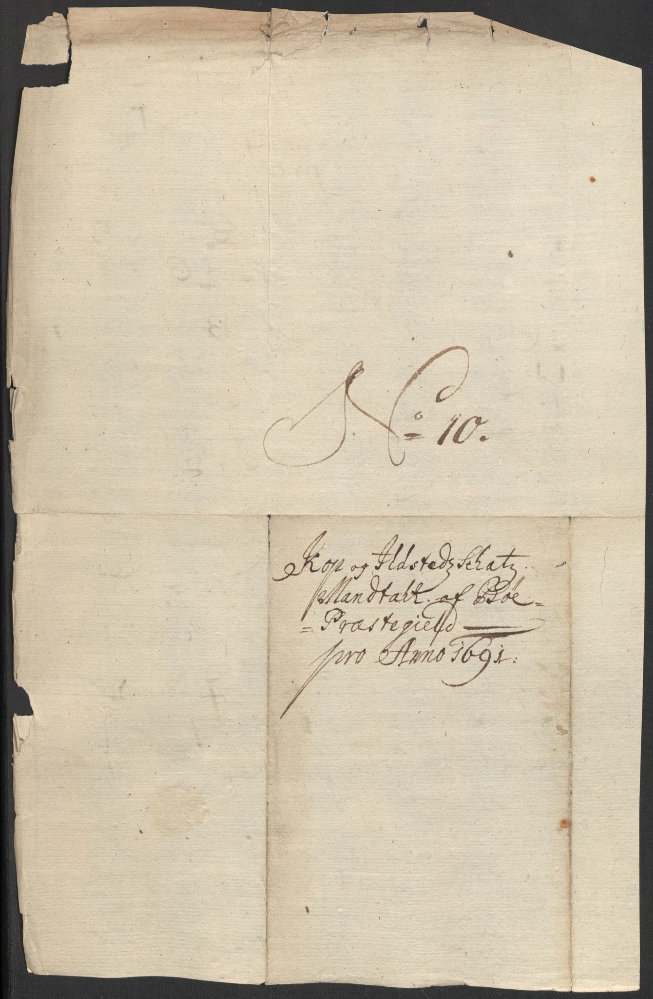 Rentekammeret inntil 1814, Reviderte regnskaper, Fogderegnskap, AV/RA-EA-4092/R35/L2089: Fogderegnskap Øvre og Nedre Telemark, 1690-1692, p. 488