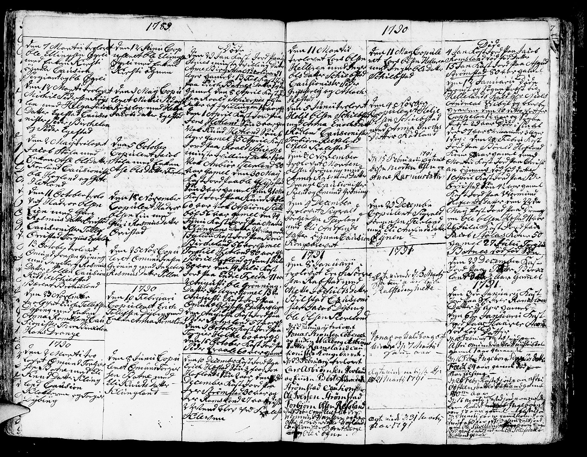 Helleland sokneprestkontor, AV/SAST-A-101810: Parish register (official) no. A 2 /1, 1762-1791