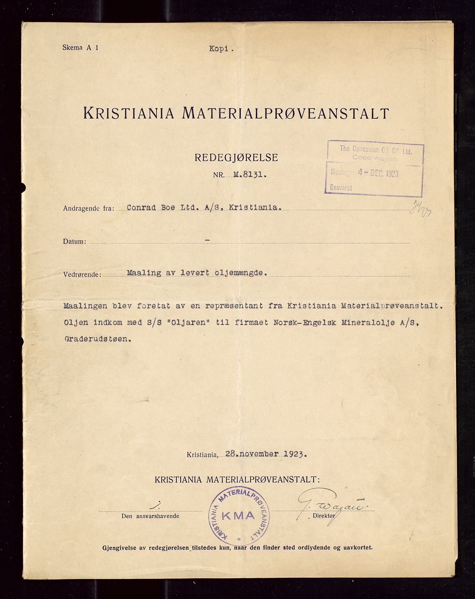 Pa 1521 - A/S Norske Shell, SAST/A-101915/E/Ea/Eaa/L0013: Sjefskorrespondanse, 1924, p. 17