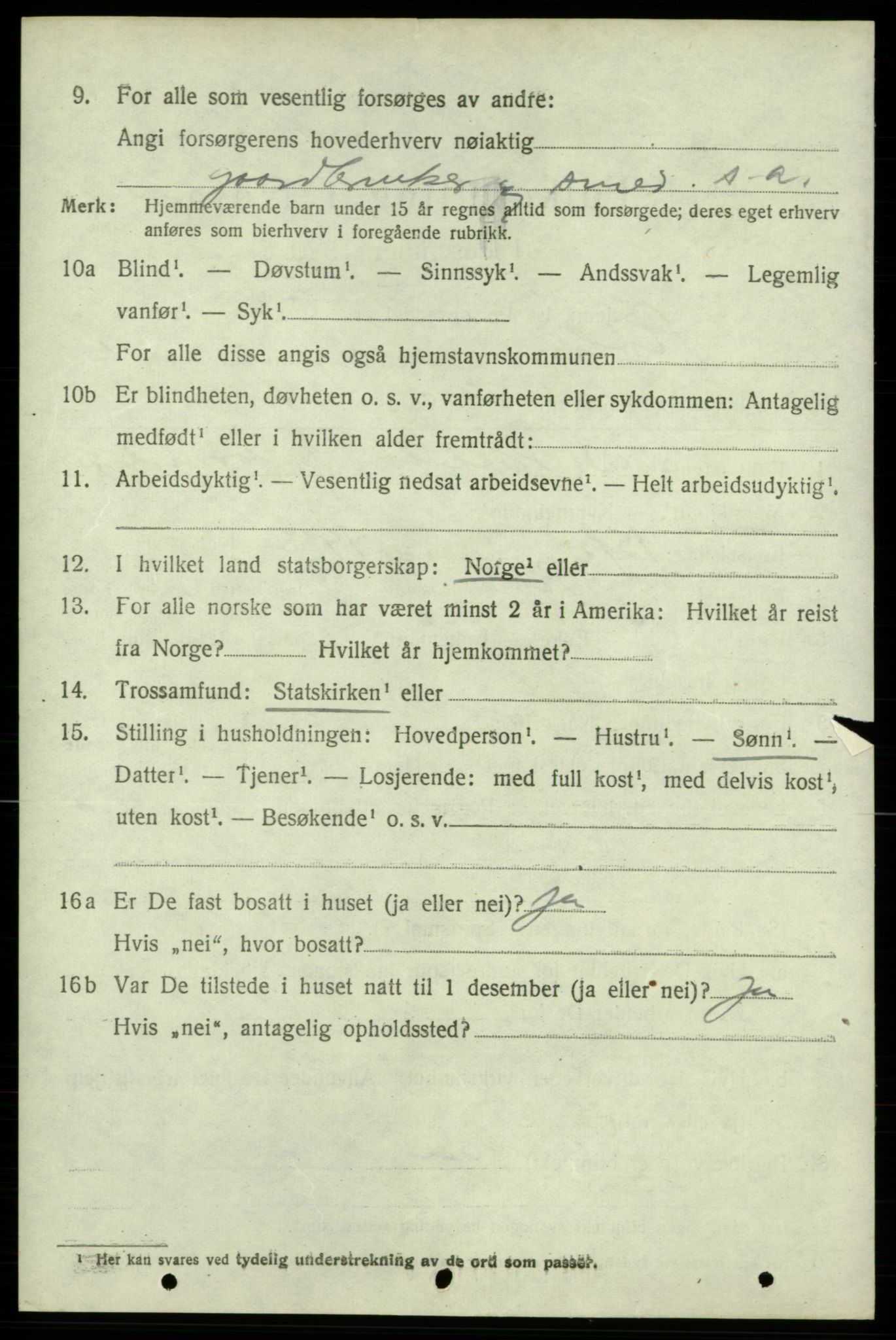 SAB, 1920 census for Kvinnherad, 1920, p. 4483