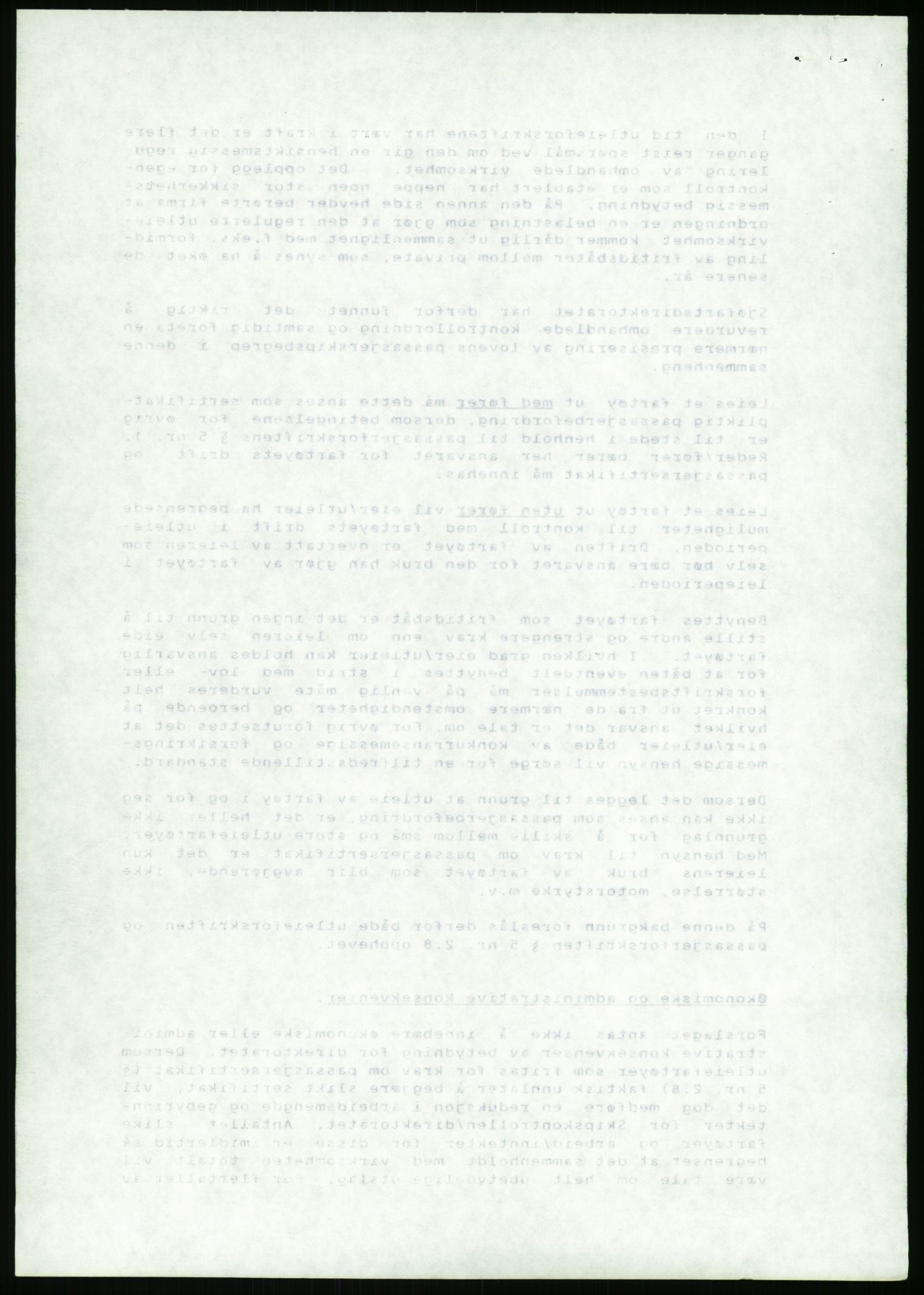 Sjøfartsdirektoratet med forløpere, generelt arkiv, AV/RA-S-1407/D/Du/Duc/L0642/0001: Skipskontrollen - Forskrifter / Forskrift om utleiebåter (2 mapper), 1978-1987, p. 470