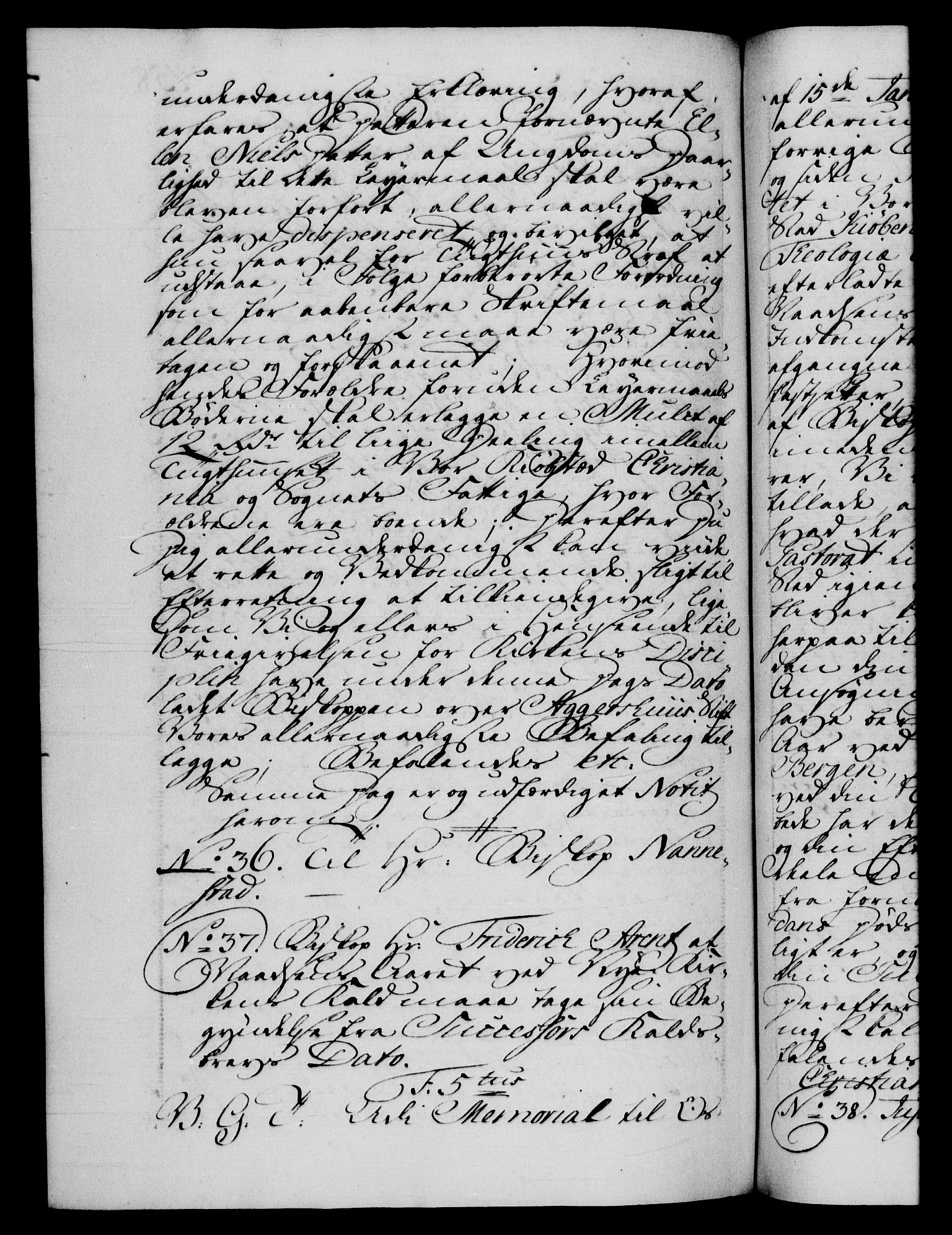 Danske Kanselli 1572-1799, RA/EA-3023/F/Fc/Fca/Fcab/L0037: Norske tegnelser, 1762-1766, p. 458b