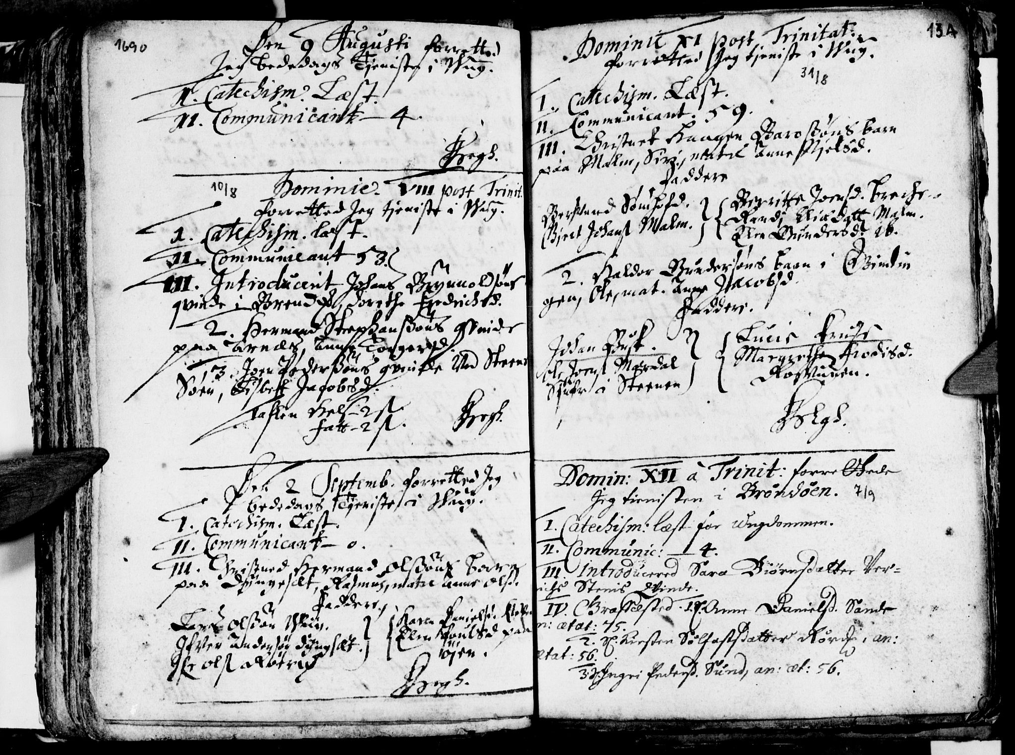 Ministerialprotokoller, klokkerbøker og fødselsregistre - Nordland, AV/SAT-A-1459/812/L0172: Parish register (official) no. 812A01, 1677-1718, p. 134