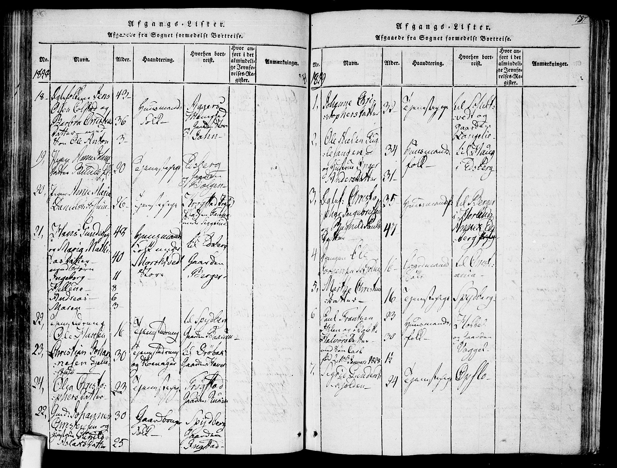 Askim prestekontor Kirkebøker, AV/SAO-A-10900/F/Fa/L0004: Parish register (official) no. 4, 1817-1846, p. 586-587