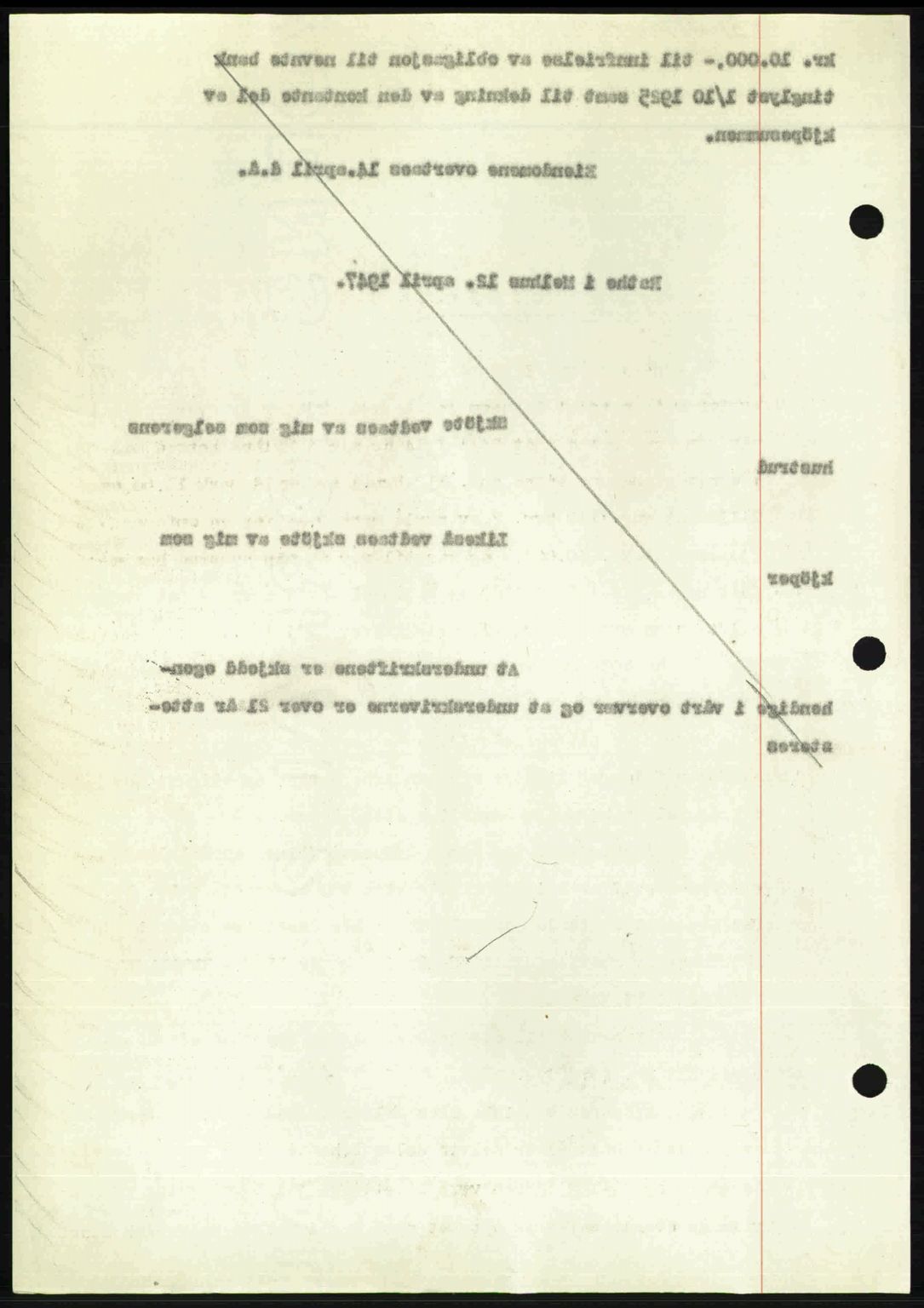 Gauldal sorenskriveri, SAT/A-0014/1/2/2C: Mortgage book no. A3, 1947-1947, Diary no: : 402/1947