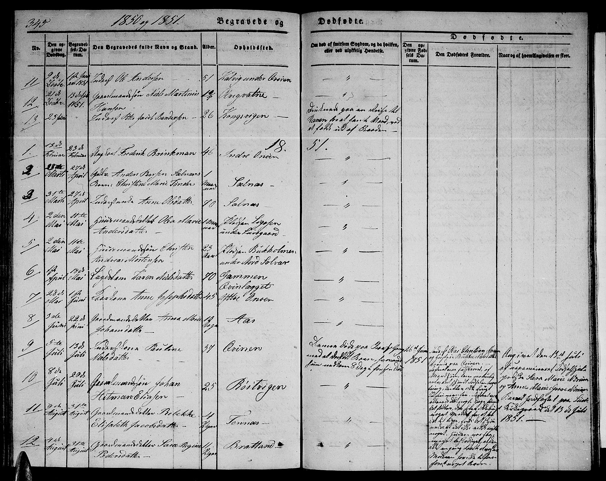 Ministerialprotokoller, klokkerbøker og fødselsregistre - Nordland, AV/SAT-A-1459/839/L0572: Parish register (copy) no. 839C02, 1841-1873, p. 345