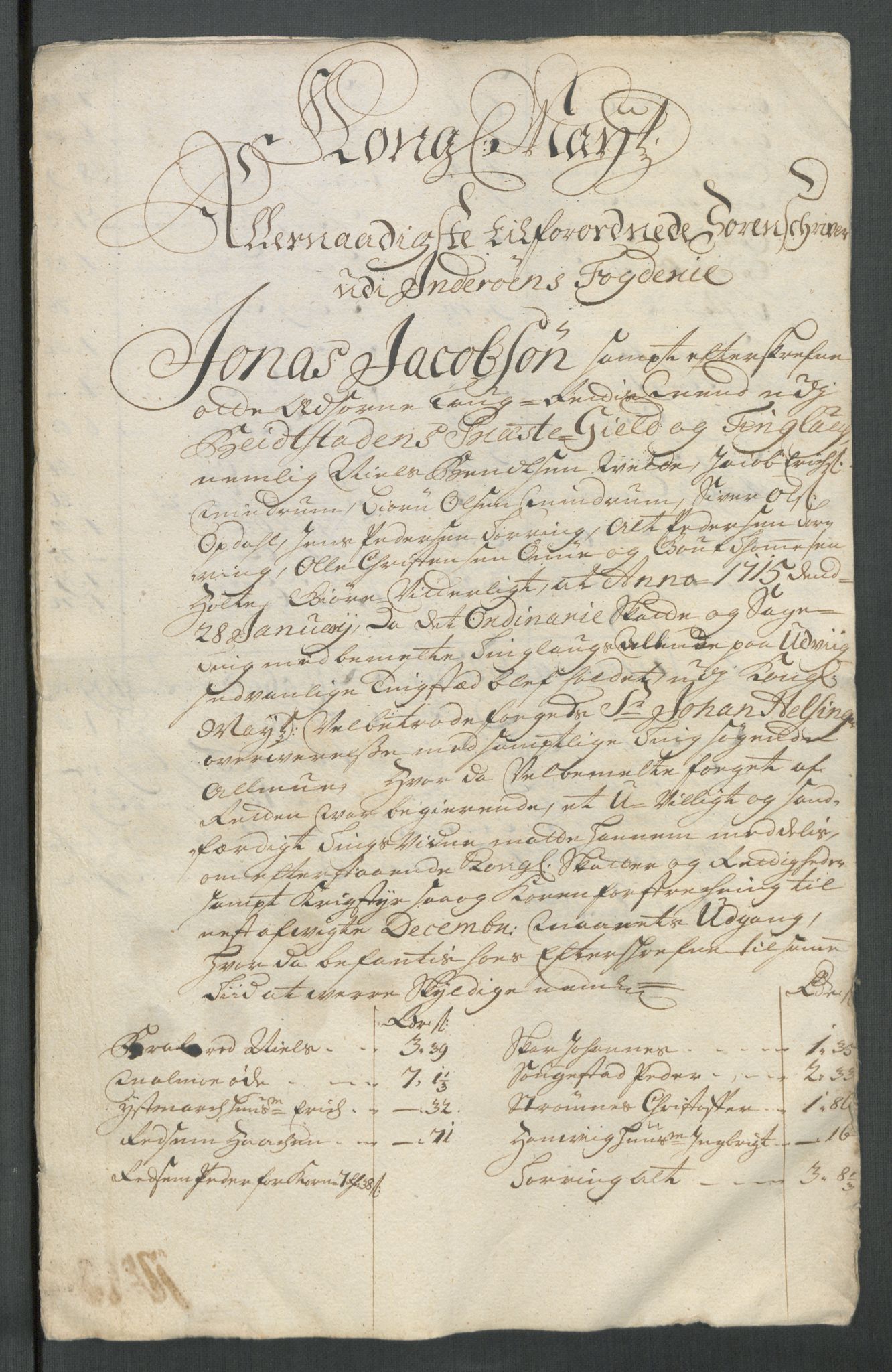 Rentekammeret inntil 1814, Reviderte regnskaper, Fogderegnskap, AV/RA-EA-4092/R63/L4322: Fogderegnskap Inderøy, 1714, p. 391