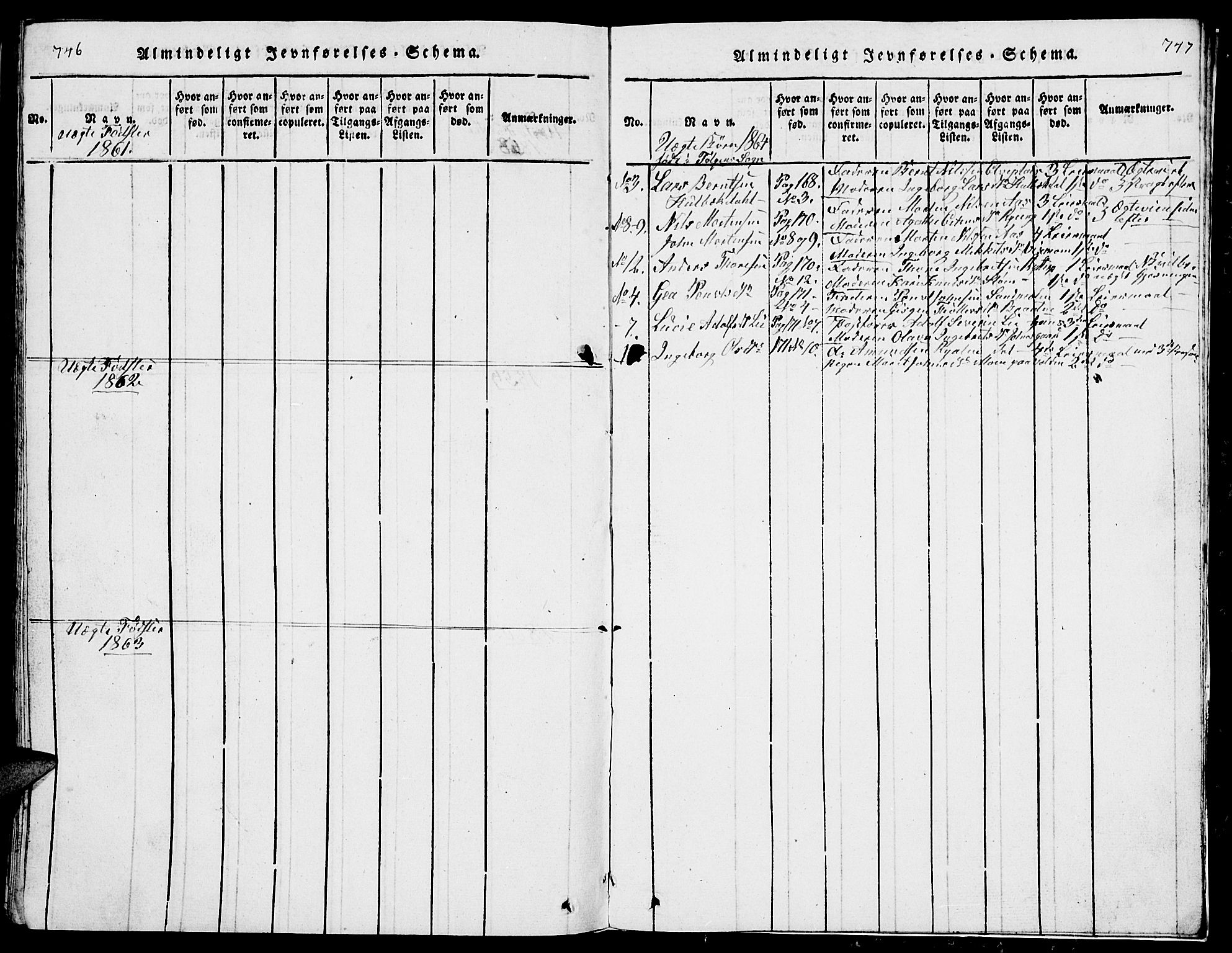 Tolga prestekontor, AV/SAH-PREST-062/L/L0001: Parish register (copy) no. 1, 1814-1877, p. 746-747