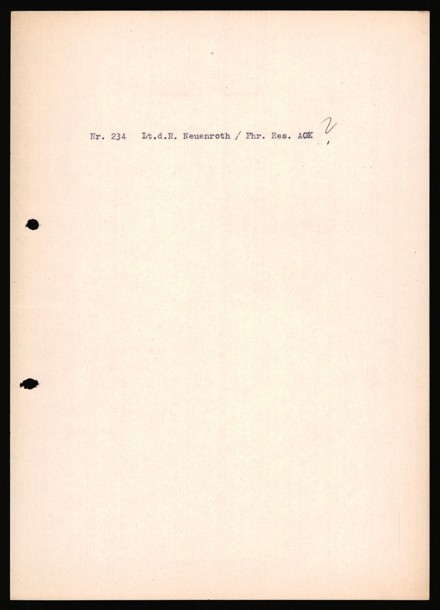 Forsvarets Overkommando. 2 kontor. Arkiv 11.4. Spredte tyske arkivsaker, AV/RA-RAFA-7031/D/Dar/Dara/L0018: Personalbøker, 1940-1945, p. 1185