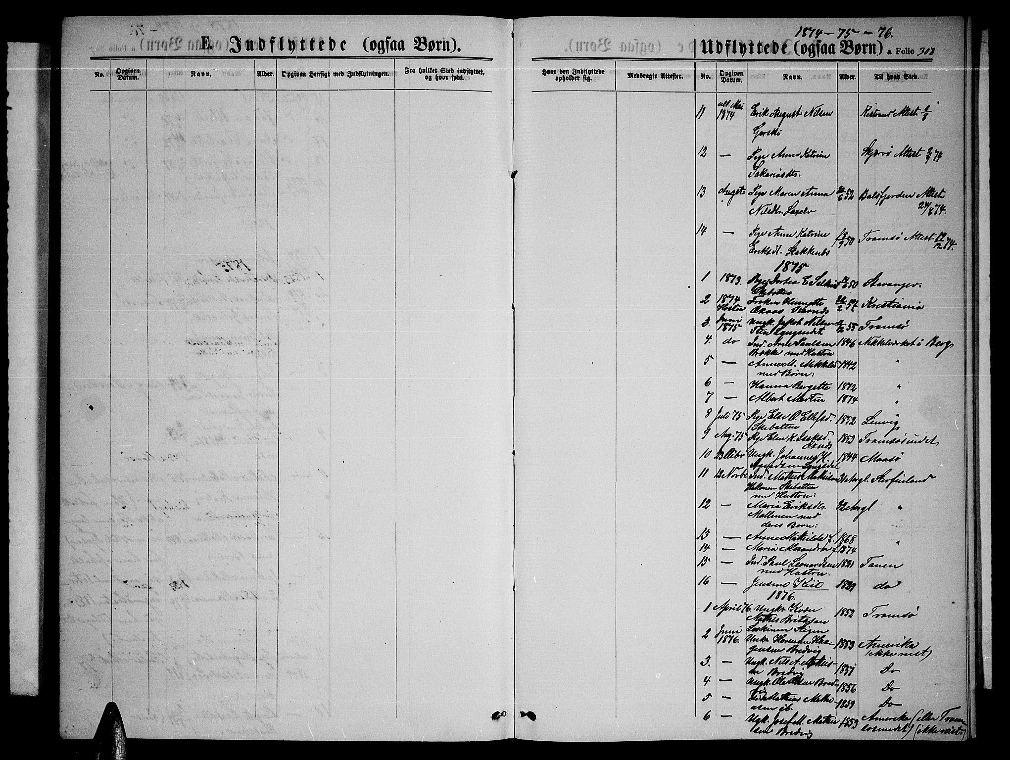 Lyngen sokneprestembete, SATØ/S-1289/H/He/Heb/L0004klokker: Parish register (copy) no. 4, 1868-1878, p. 308
