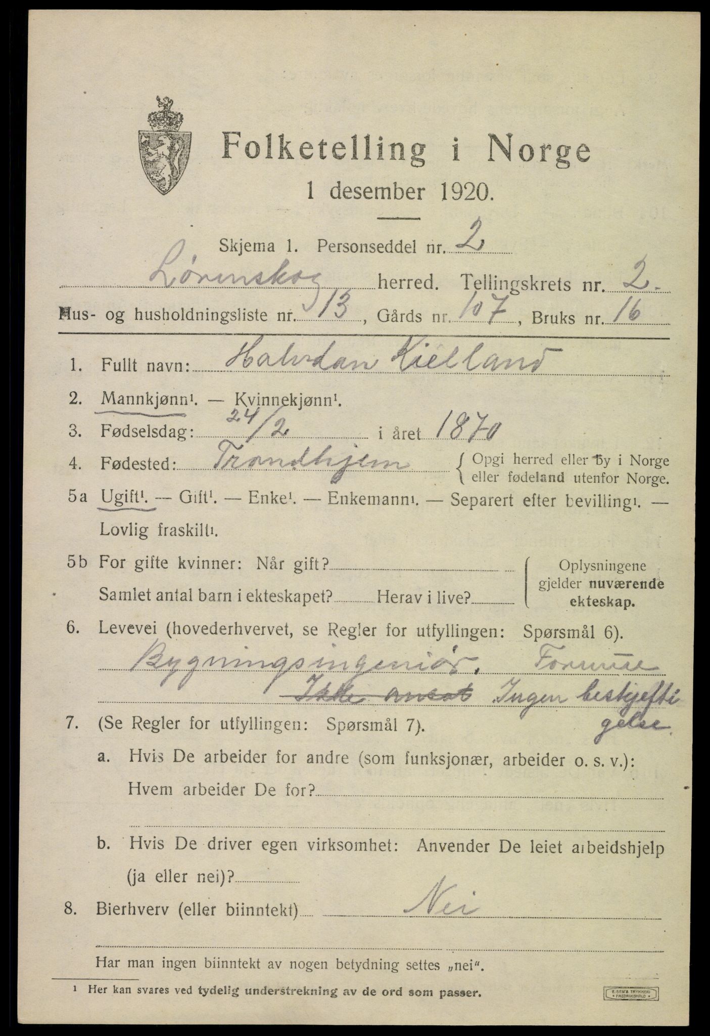 SAO, 1920 census for Lørenskog, 1920, p. 2259