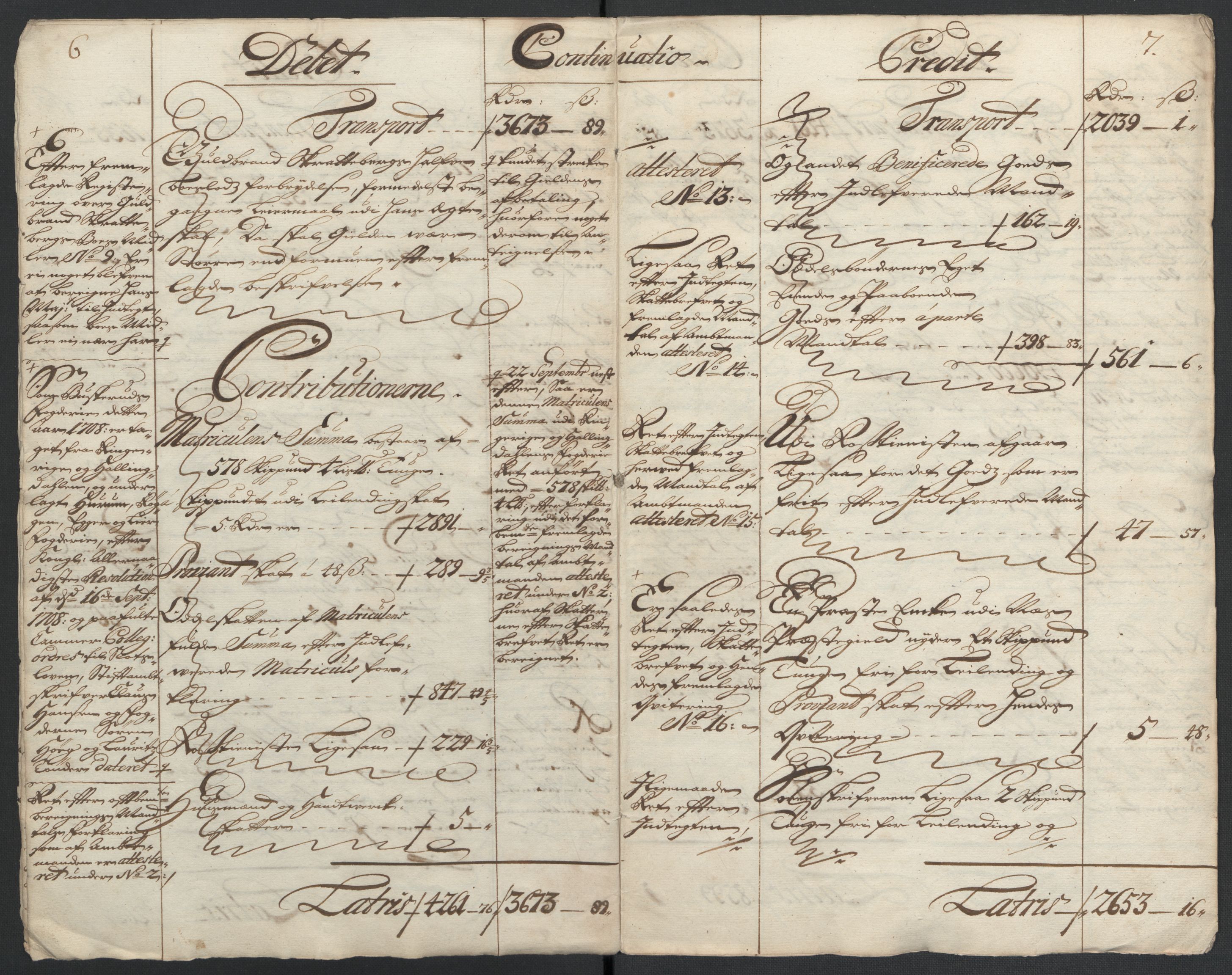 Rentekammeret inntil 1814, Reviderte regnskaper, Fogderegnskap, RA/EA-4092/R22/L1467: Fogderegnskap Ringerike, Hallingdal og Buskerud, 1708, p. 6