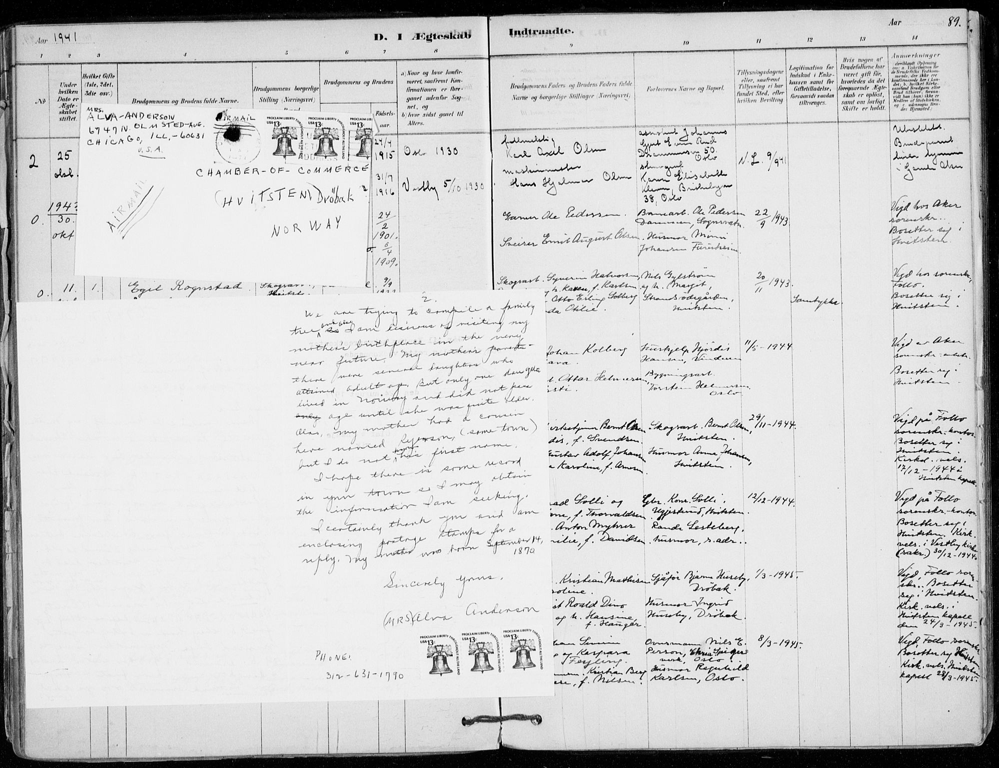 Vestby prestekontor Kirkebøker, AV/SAO-A-10893/F/Fd/L0001: Parish register (official) no. IV 1, 1878-1945, p. 89