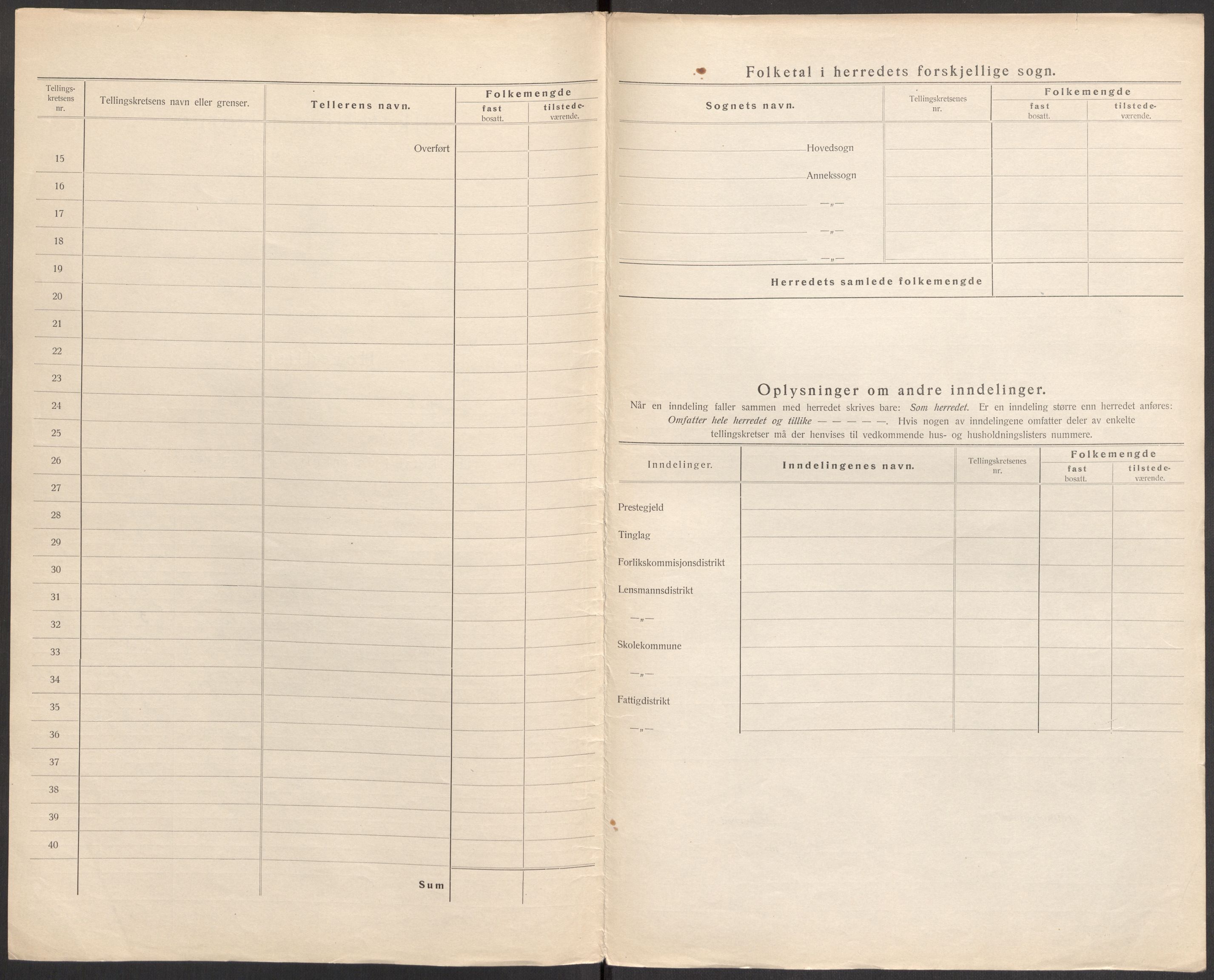 SAST, 1920 census for Torvastad, 1920, p. 34