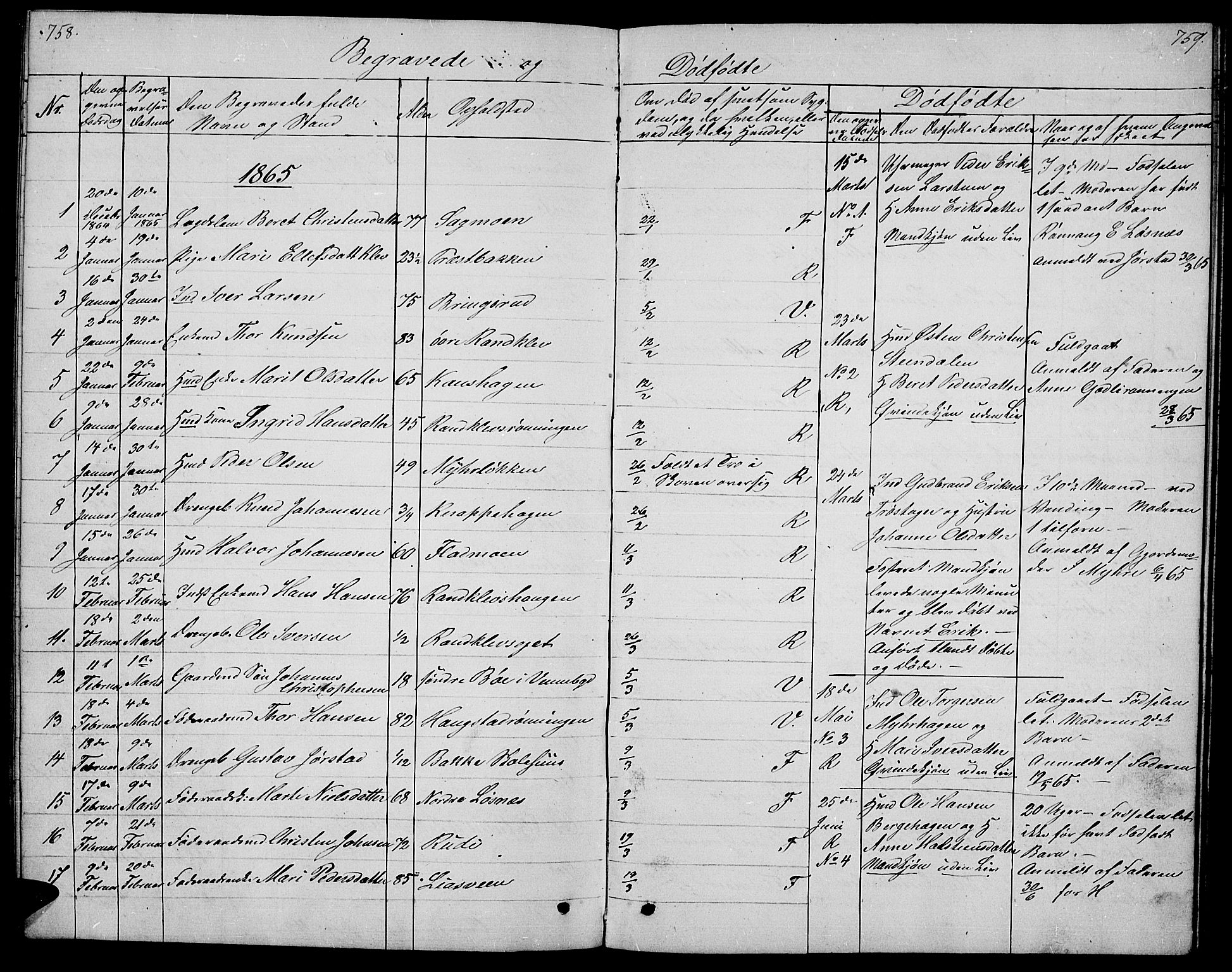 Ringebu prestekontor, SAH/PREST-082/H/Ha/Hab/L0003: Parish register (copy) no. 3, 1854-1866, p. 758-759