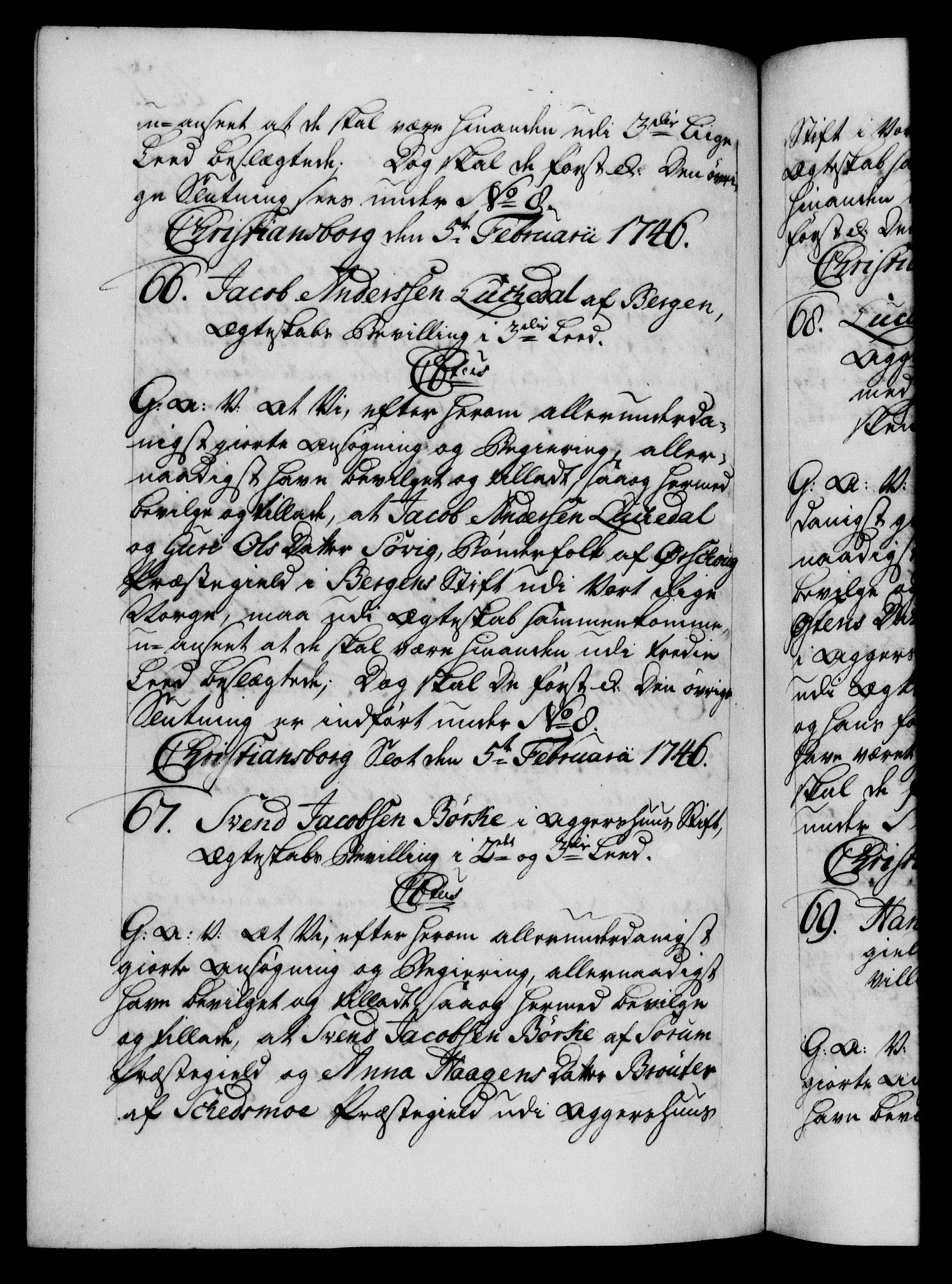 Danske Kanselli 1572-1799, AV/RA-EA-3023/F/Fc/Fca/Fcaa/L0034: Norske registre, 1745-1746, p. 407b