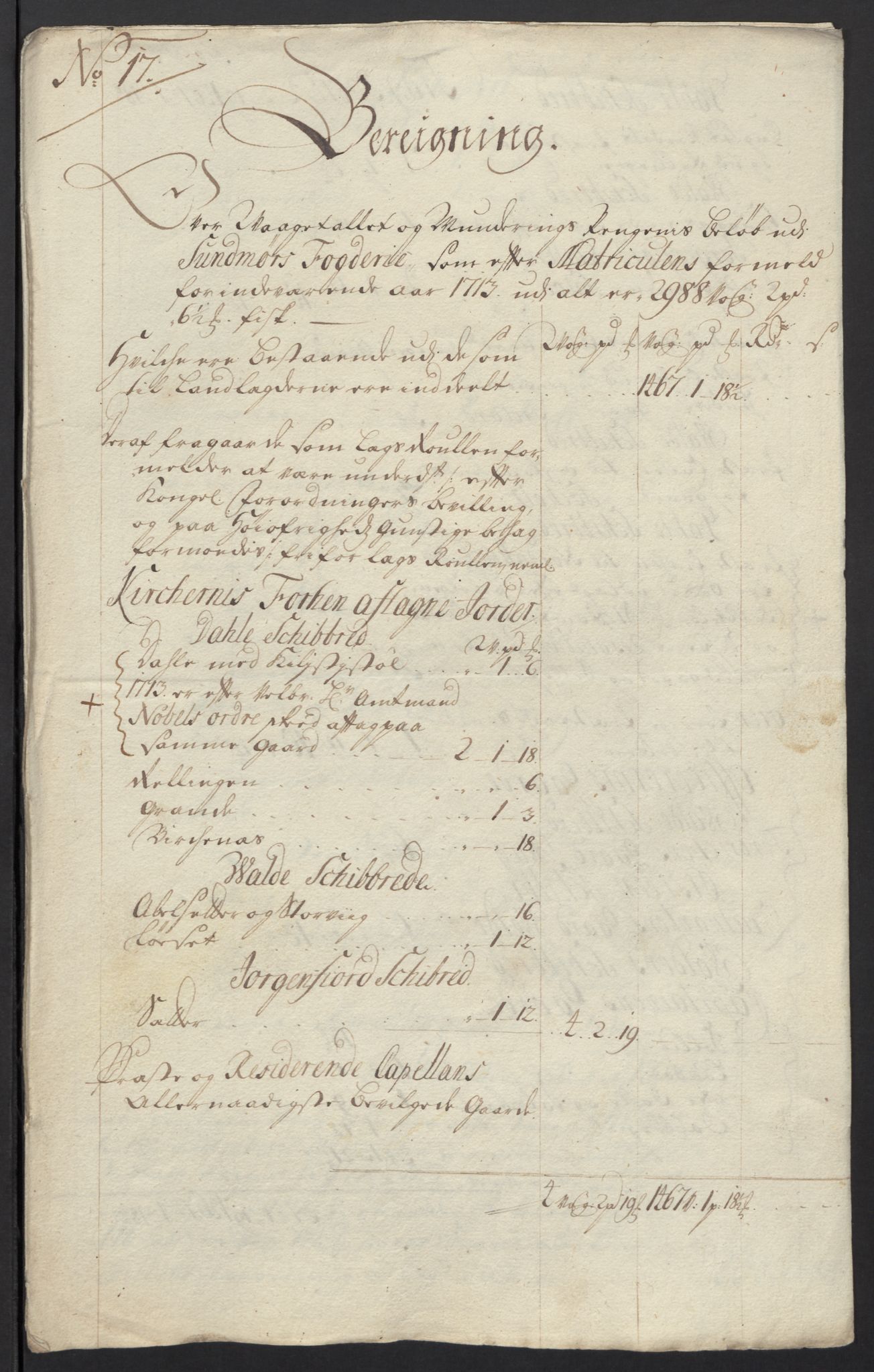 Rentekammeret inntil 1814, Reviderte regnskaper, Fogderegnskap, RA/EA-4092/R54/L3565: Fogderegnskap Sunnmøre, 1712-1713, p. 558