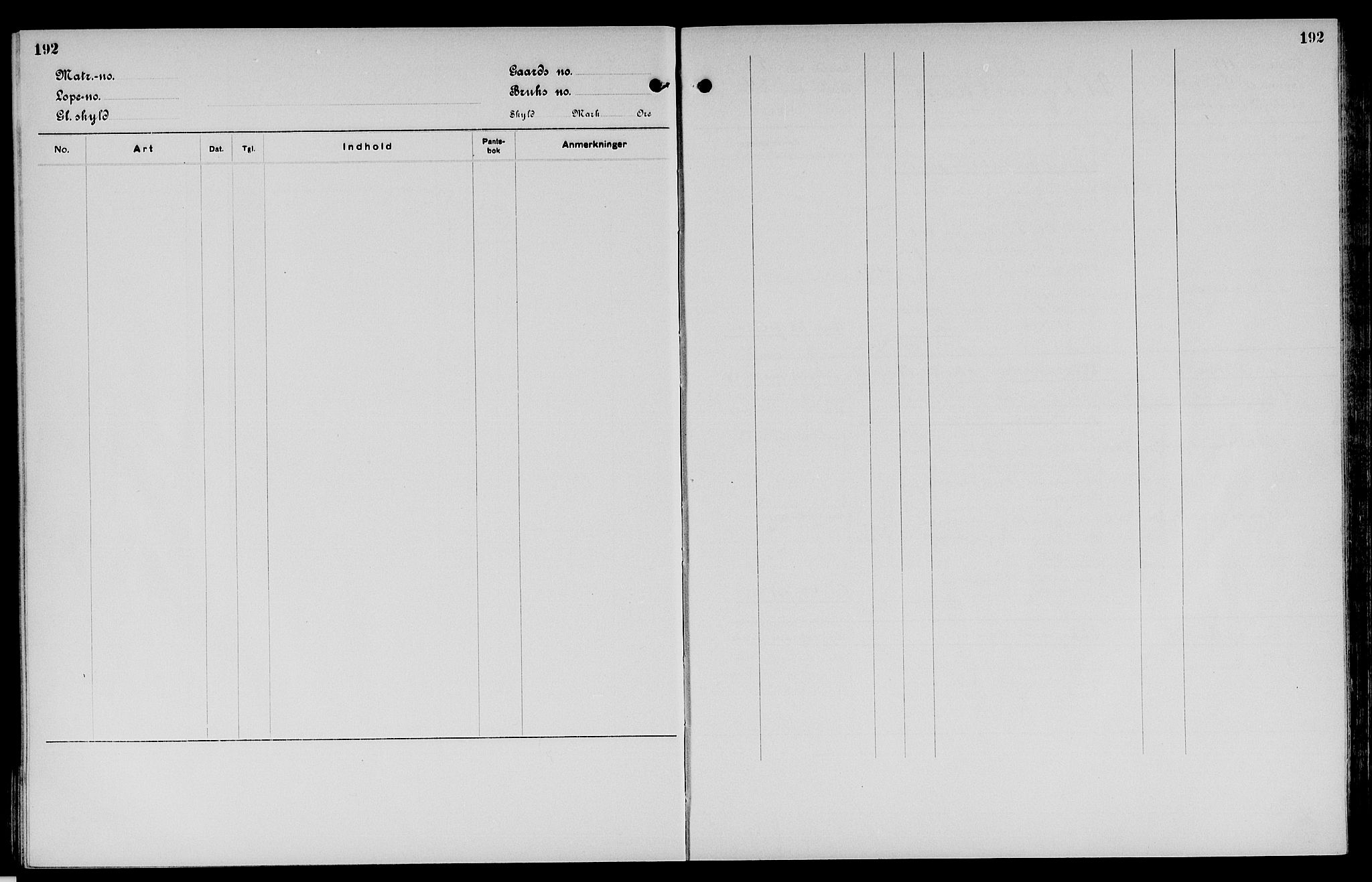 Vinger og Odal sorenskriveri, SAH/TING-022/H/Ha/Hac/Hacc/L0009: Mortgage register no. 3.9, 1923, p. 192