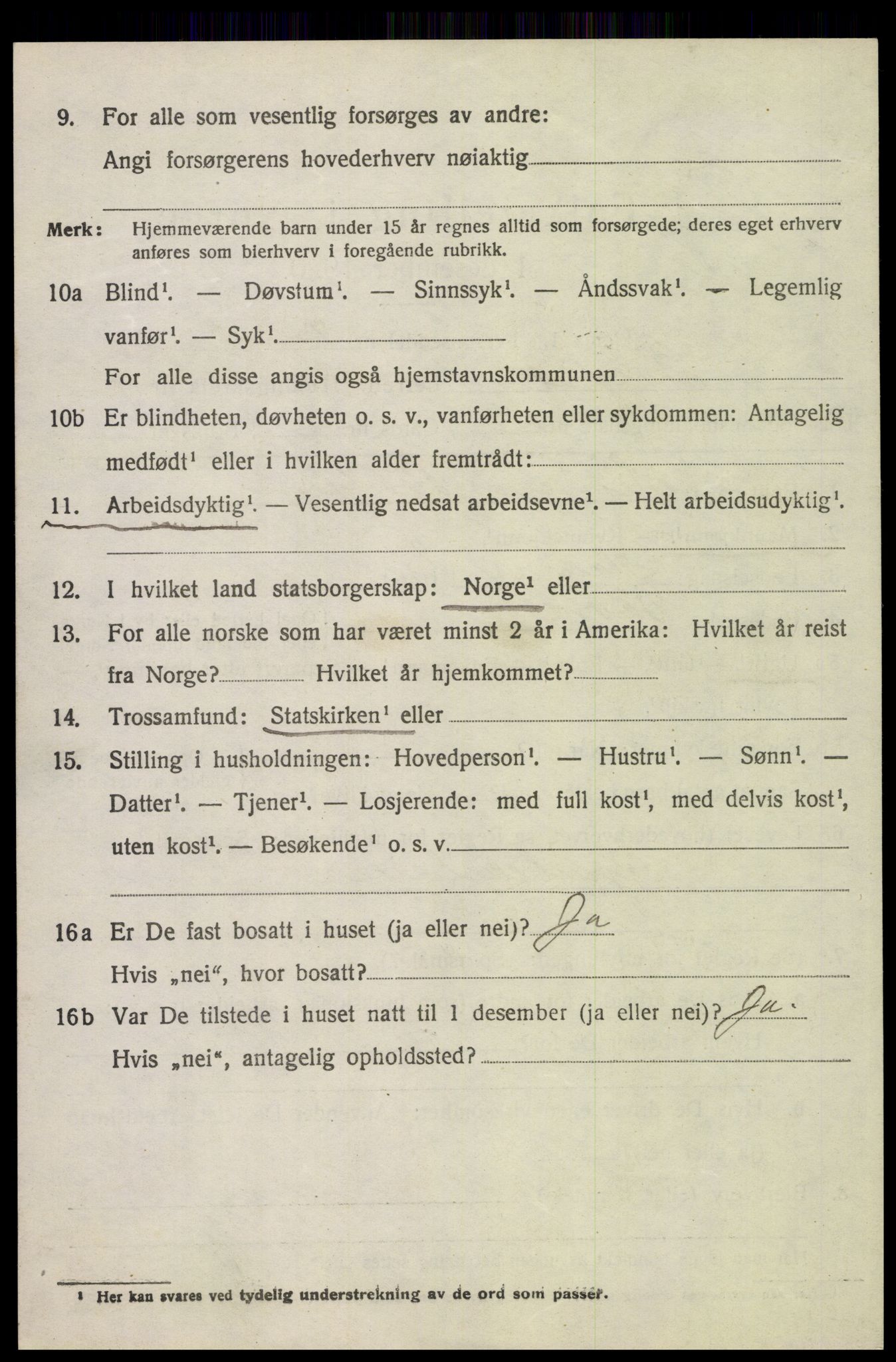 SAH, 1920 census for Folldal, 1920, p. 4342