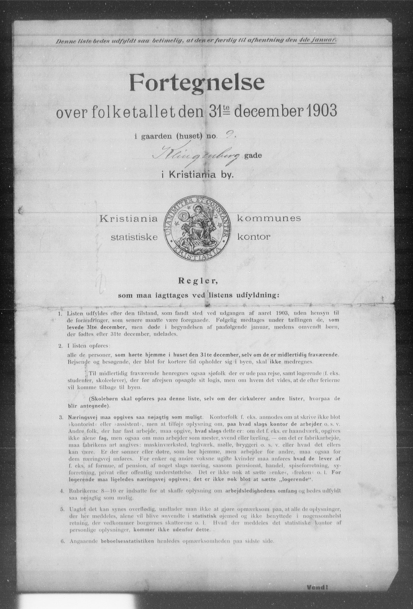 OBA, Municipal Census 1903 for Kristiania, 1903, p. 10125