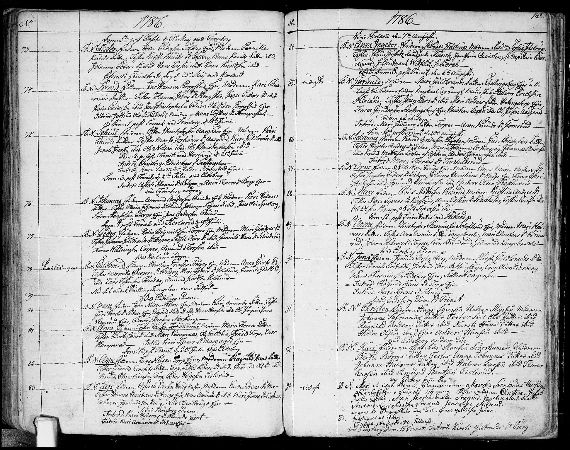 Eidsberg prestekontor Kirkebøker, SAO/A-10905/F/Fa/L0004: Parish register (official) no. I 4, 1759-1788, p. 148
