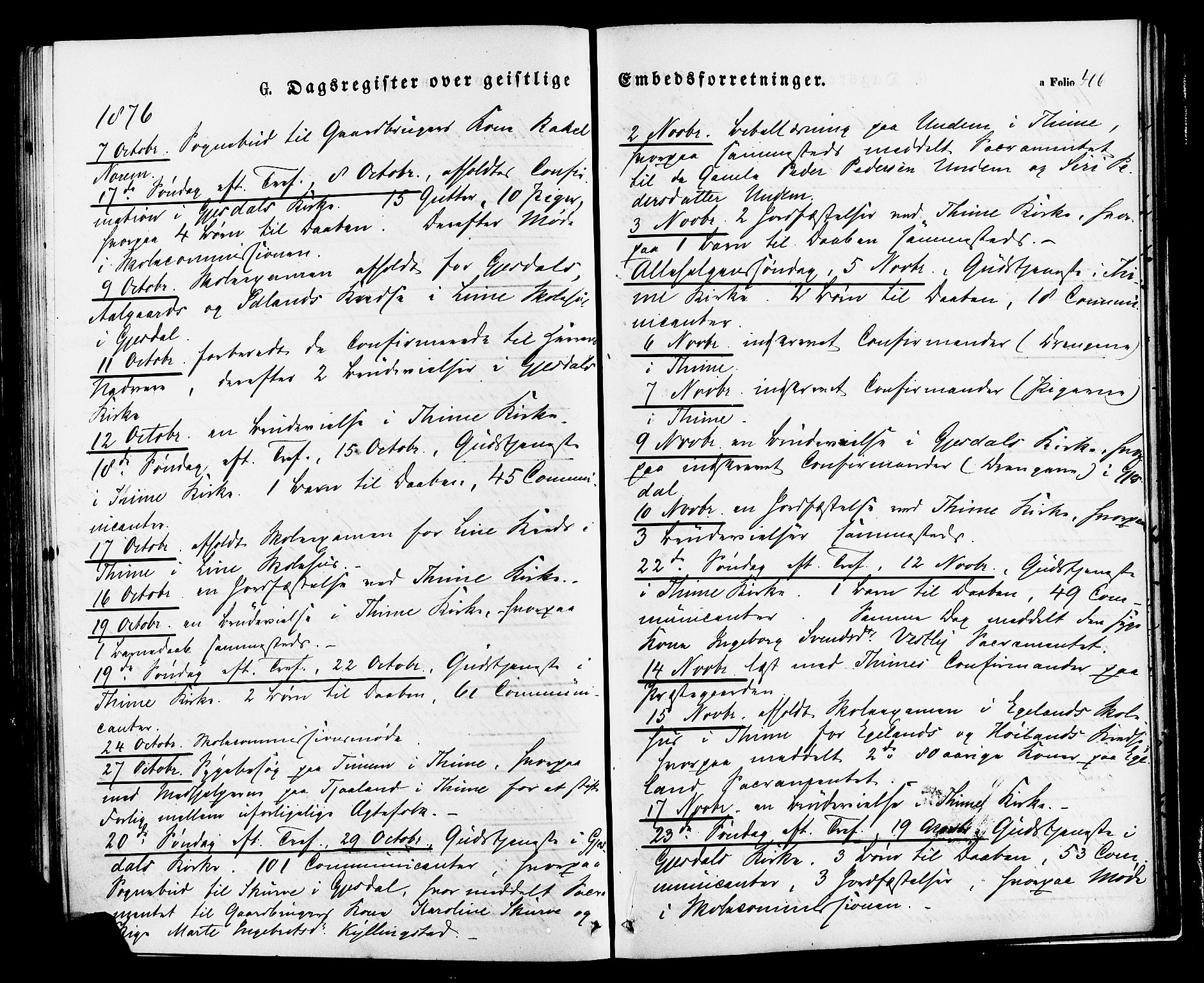 Lye sokneprestkontor, AV/SAST-A-101794/001/30BA/L0008: Parish register (official) no. A 7, 1872-1881, p. 406