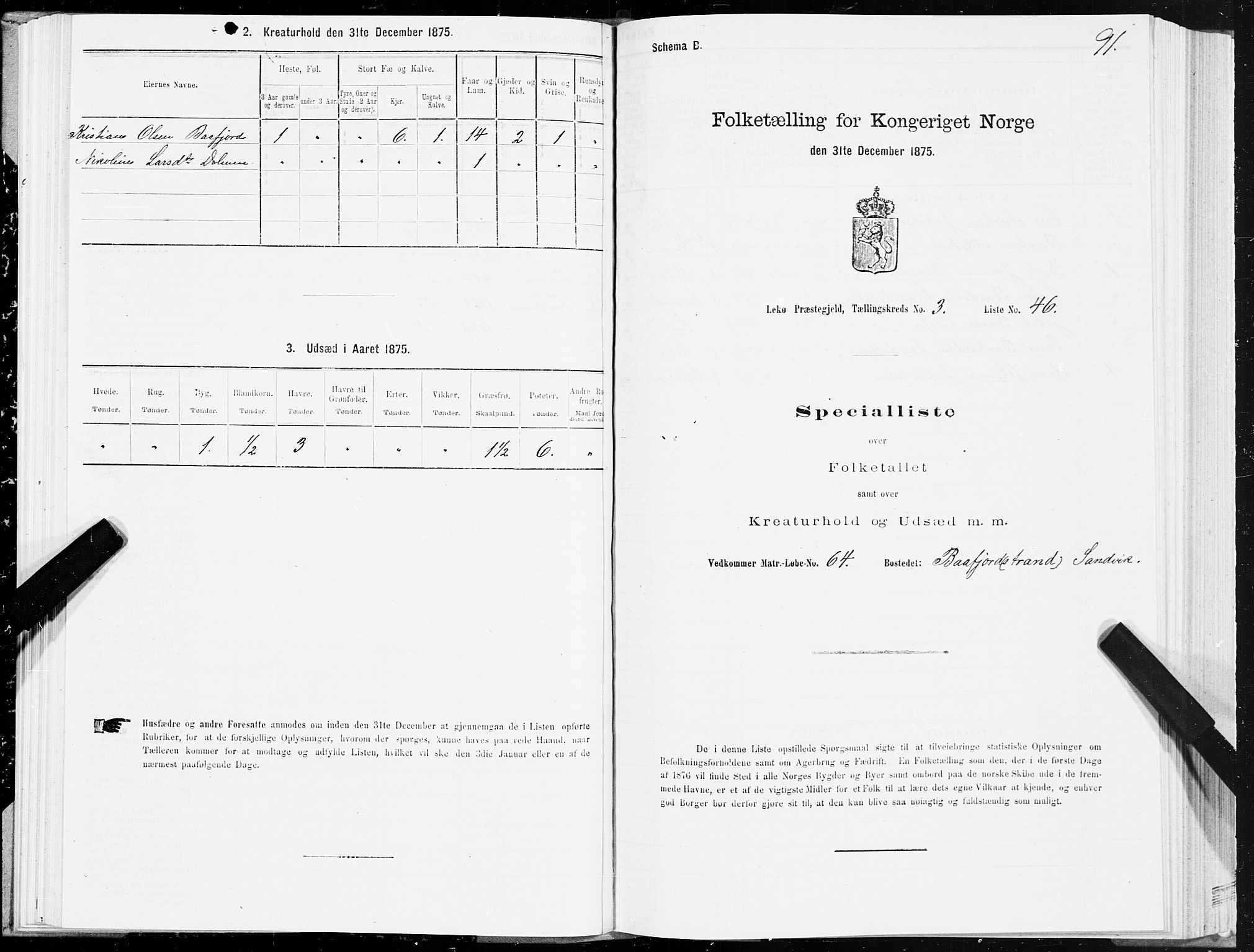 SAT, 1875 census for 1755P Leka, 1875, p. 2091