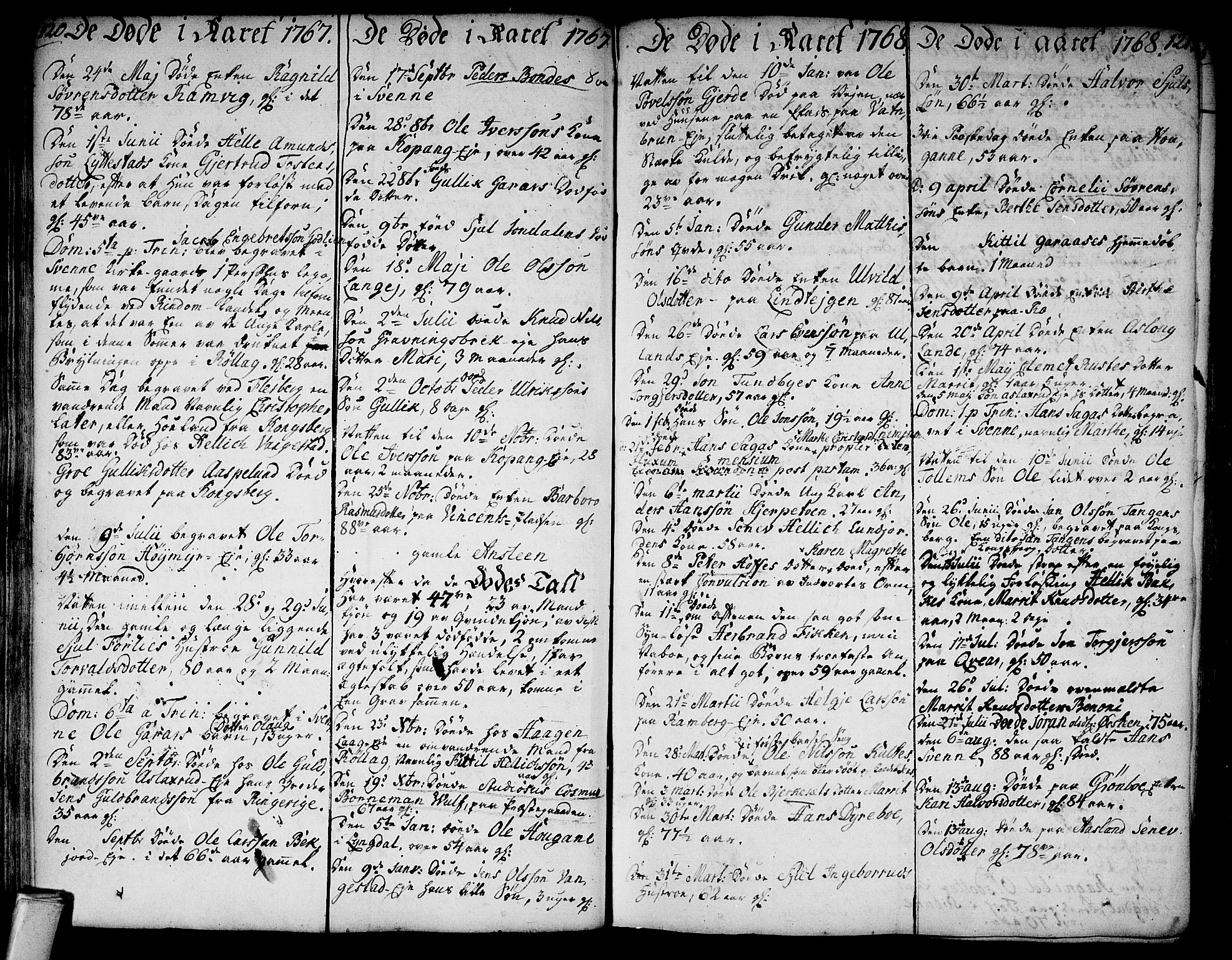 Flesberg kirkebøker, AV/SAKO-A-18/F/Fa/L0003: Parish register (official) no. I 3, 1748-1790, p. 120-121