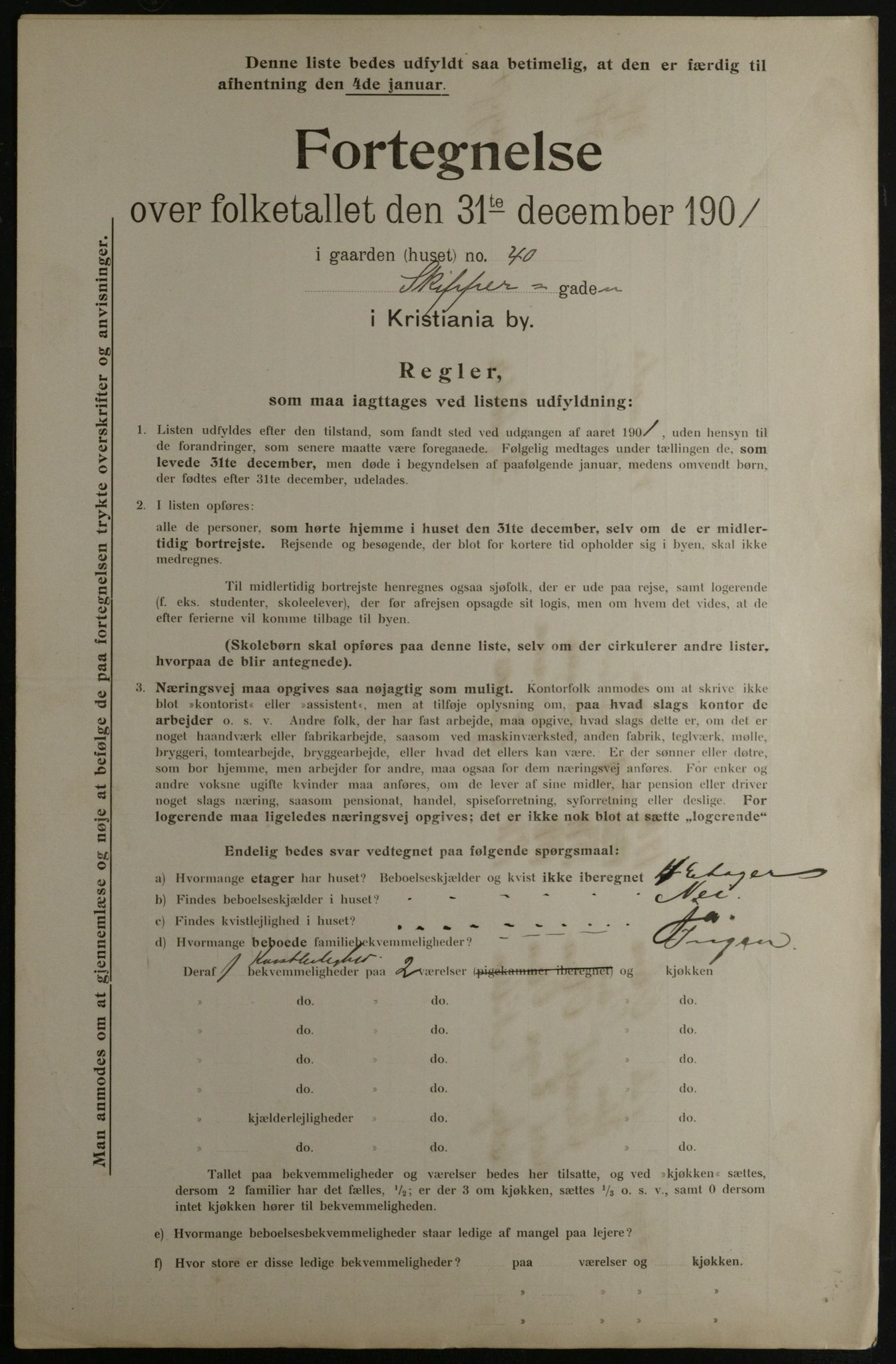 OBA, Municipal Census 1901 for Kristiania, 1901, p. 14766