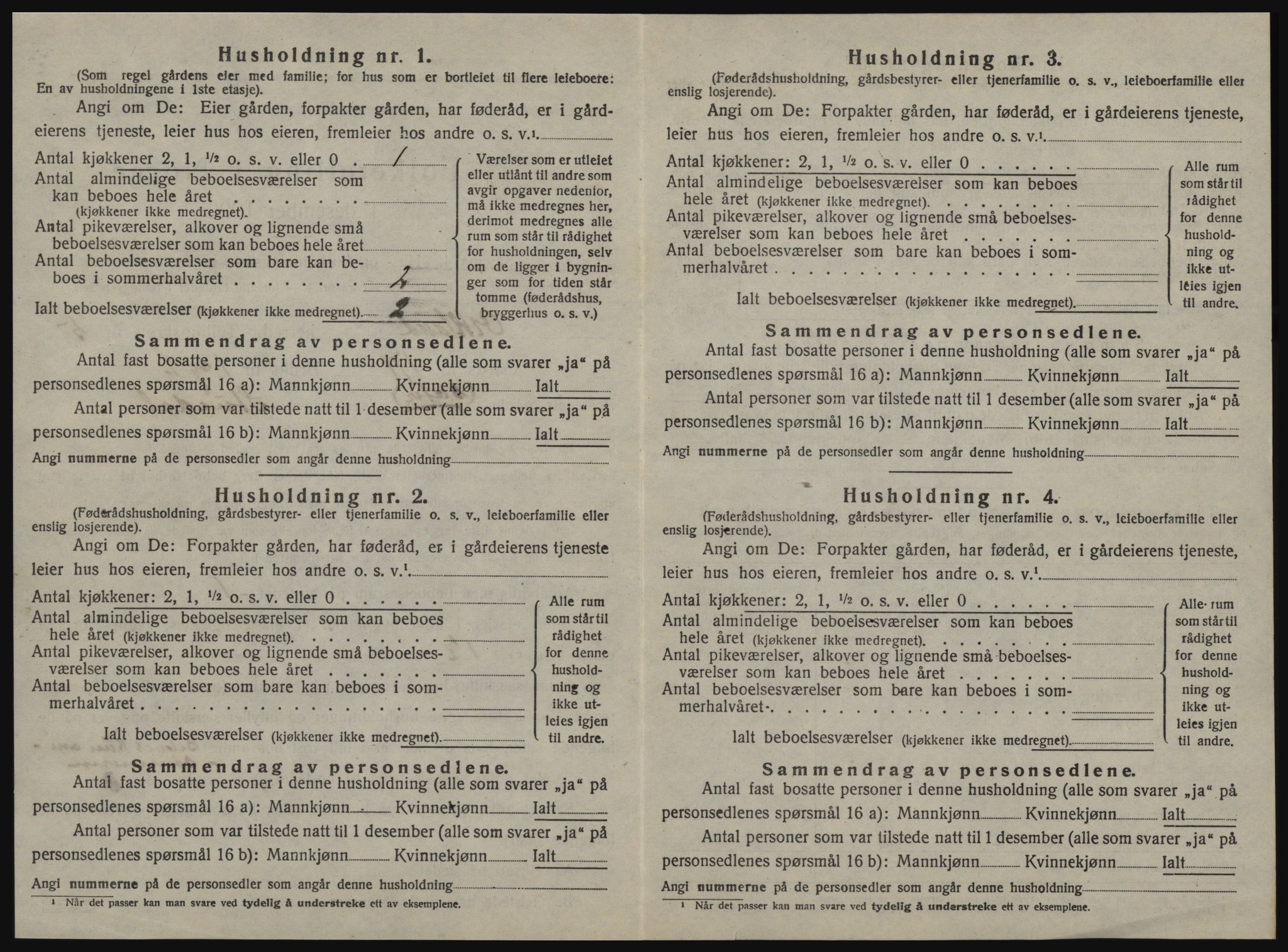 SAT, 1920 census for Orkland, 1920, p. 741