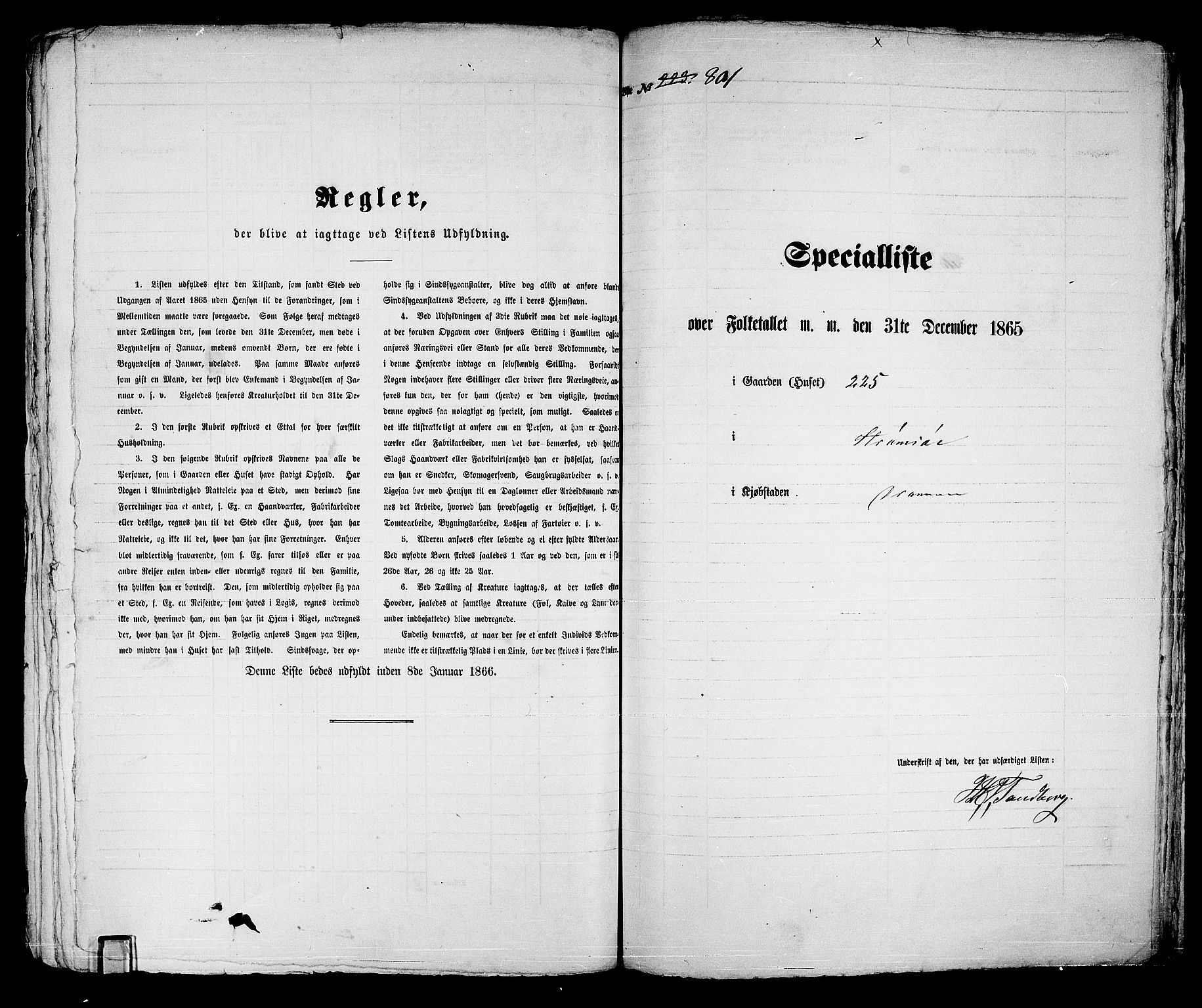 RA, 1865 census for Strømsø in Drammen, 1865, p. 415