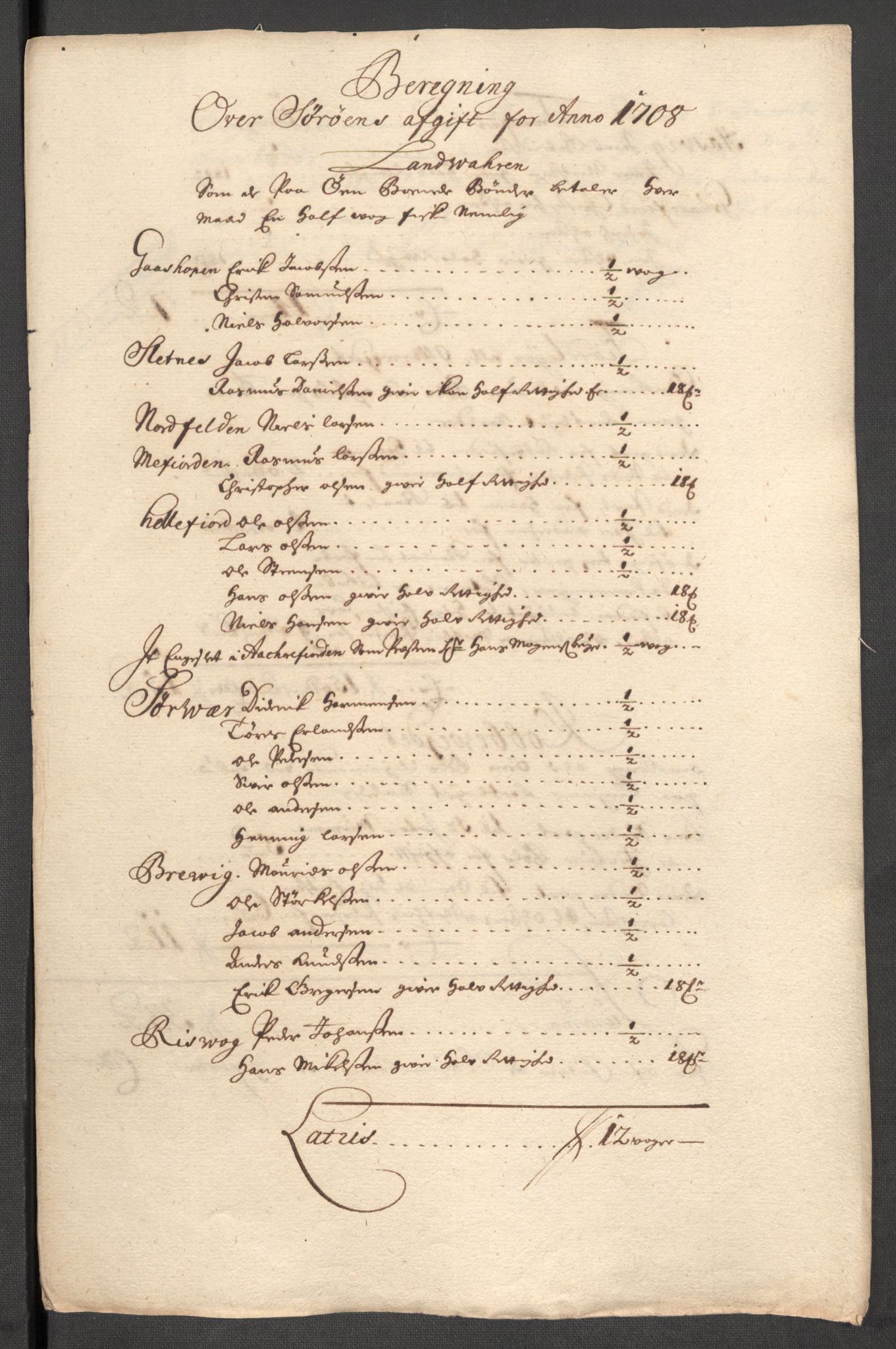 Rentekammeret inntil 1814, Reviderte regnskaper, Fogderegnskap, RA/EA-4092/R69/L4854: Fogderegnskap Finnmark/Vardøhus, 1707-1708, p. 153