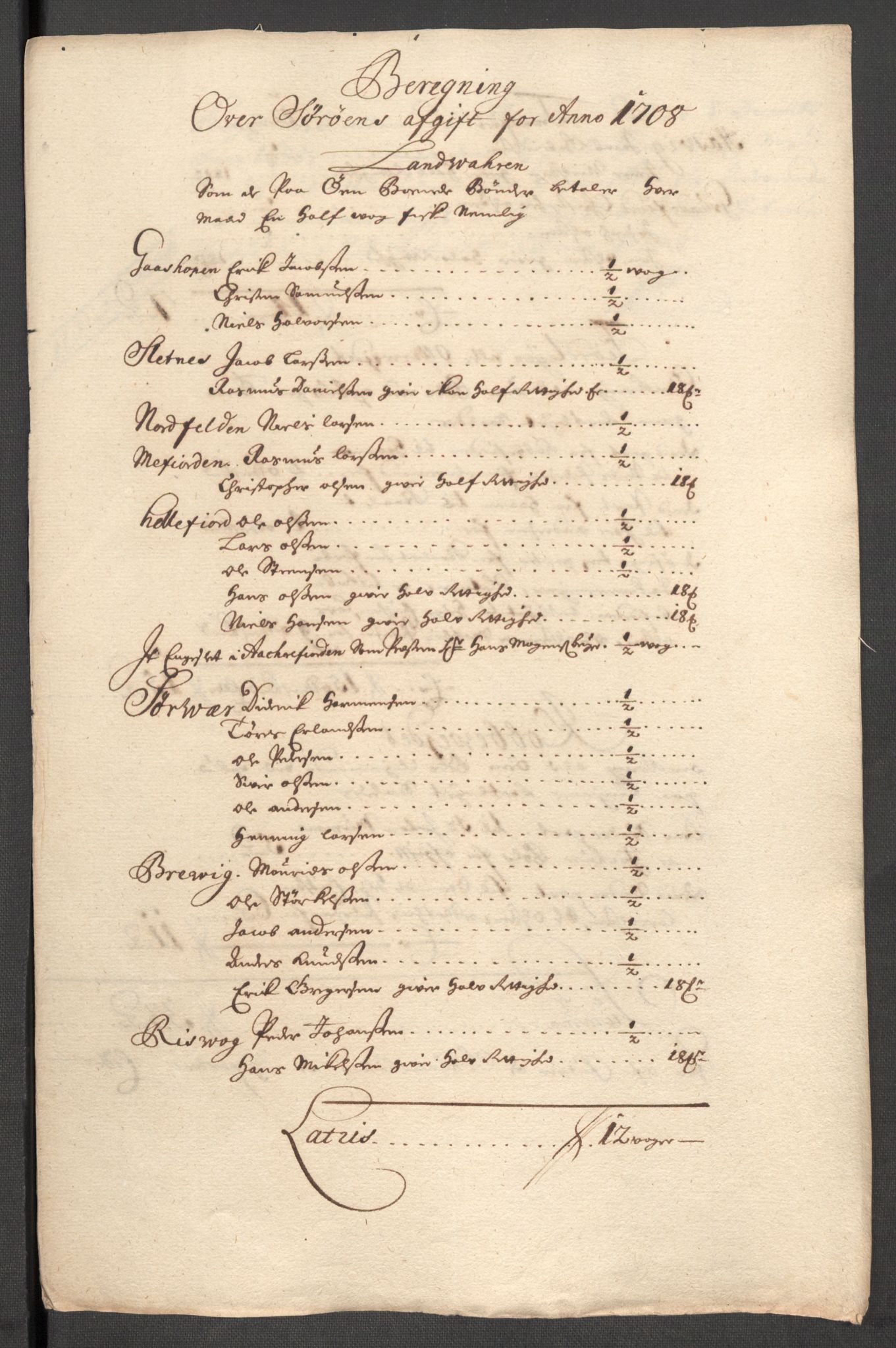 Rentekammeret inntil 1814, Reviderte regnskaper, Fogderegnskap, AV/RA-EA-4092/R69/L4854: Fogderegnskap Finnmark/Vardøhus, 1707-1708, p. 153